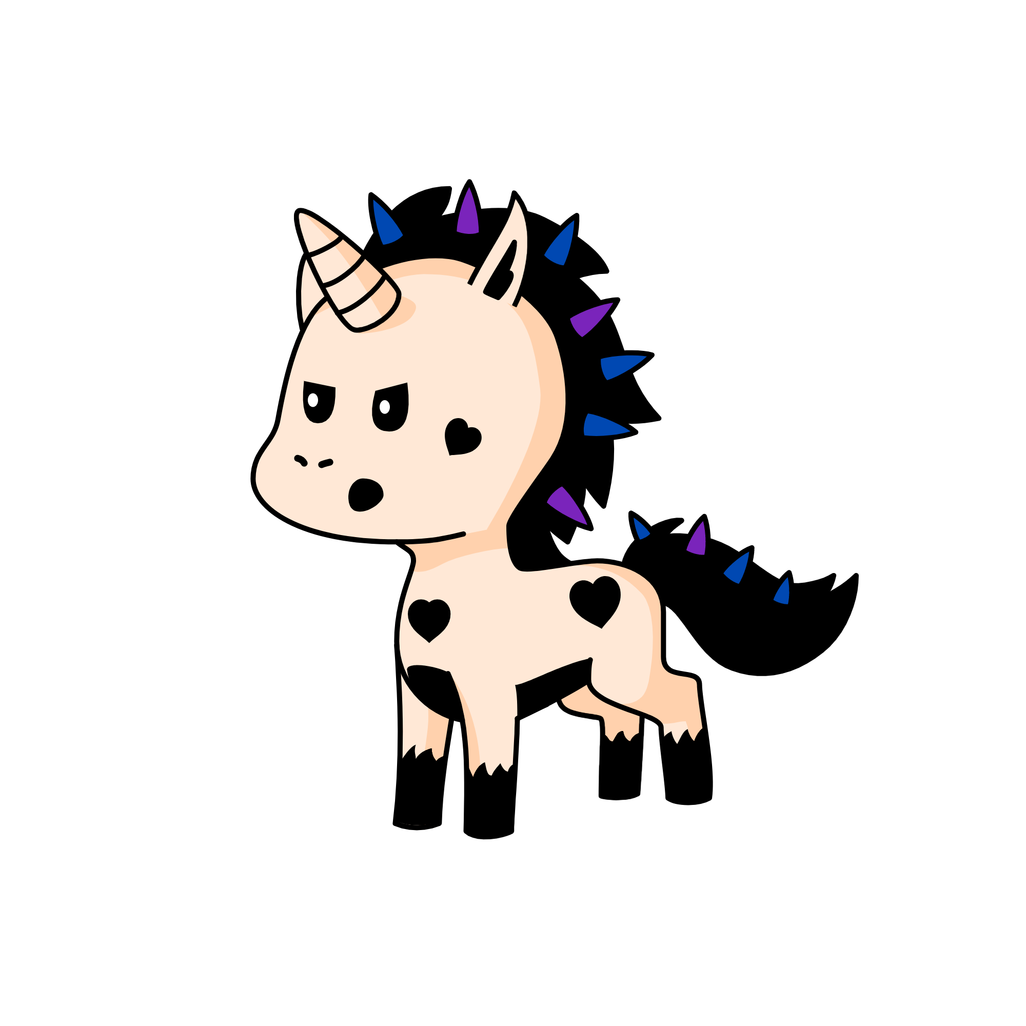 E-girl, the unicorn