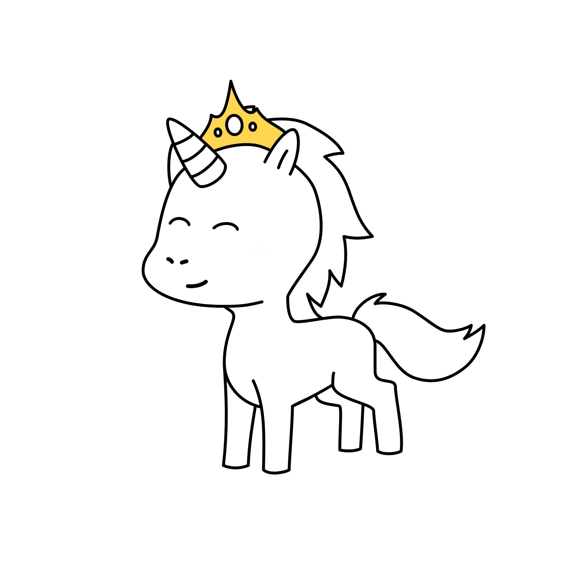 Cloud prince, the unicorn