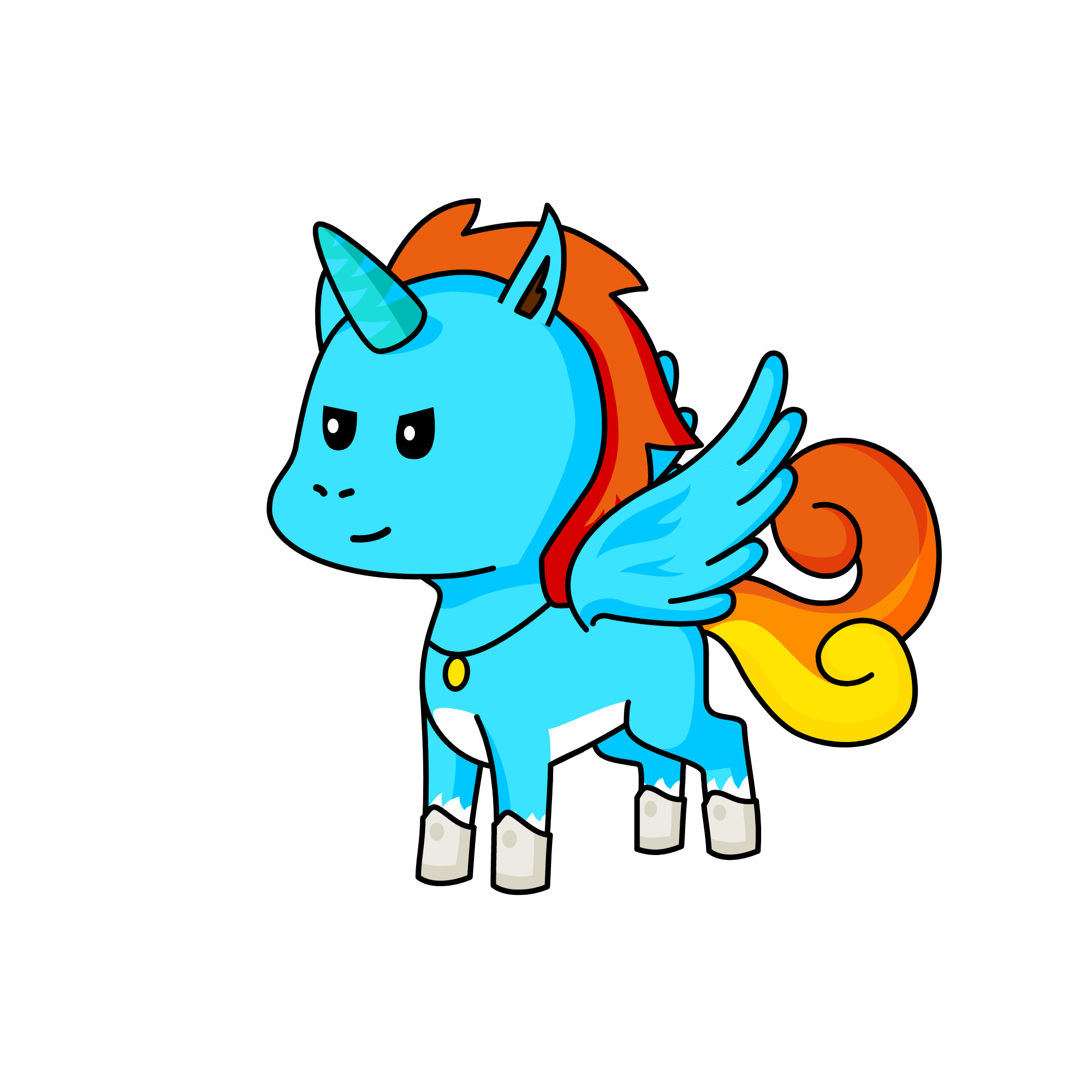 Rainbow Dash, the unicorn