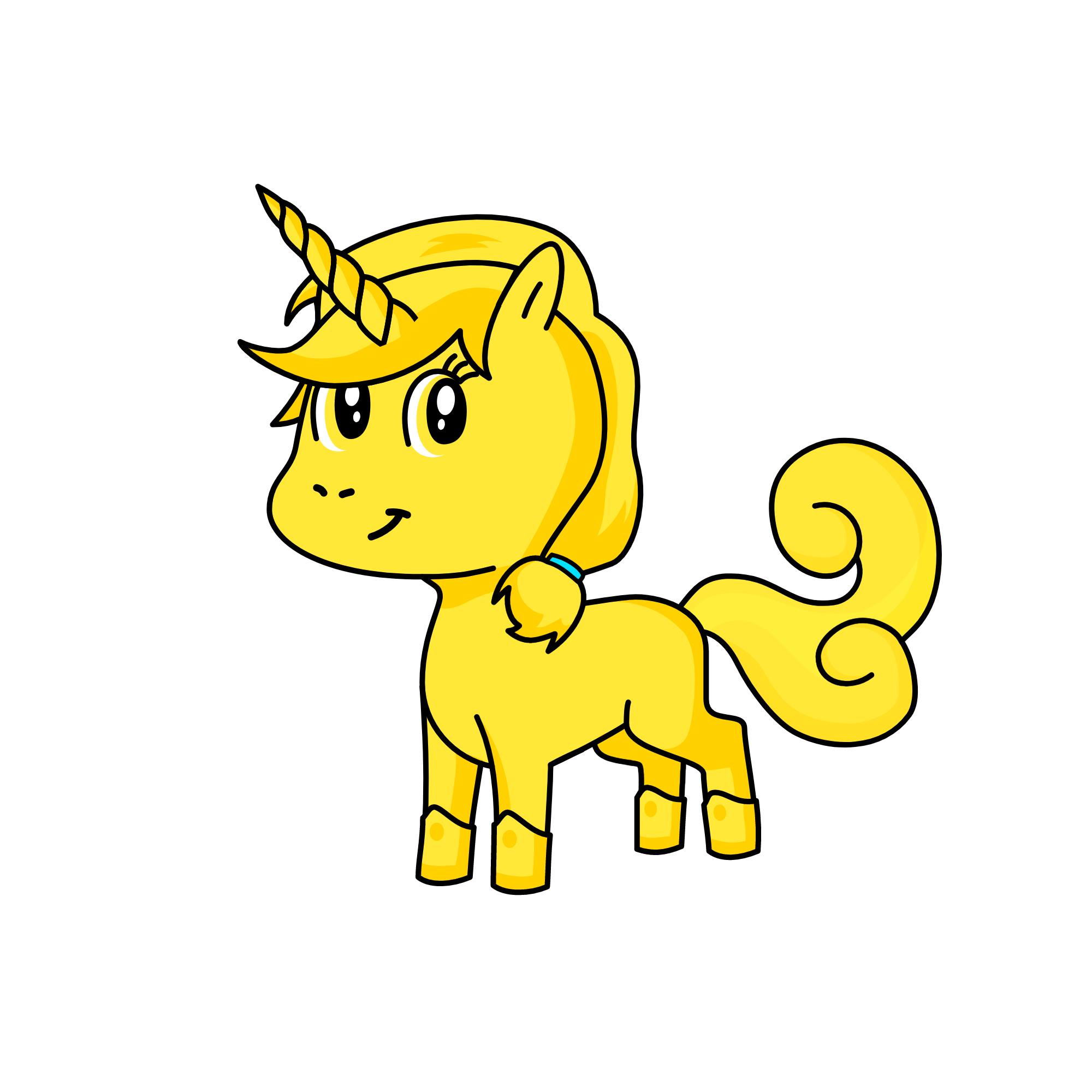 Goldie, the unicorn
