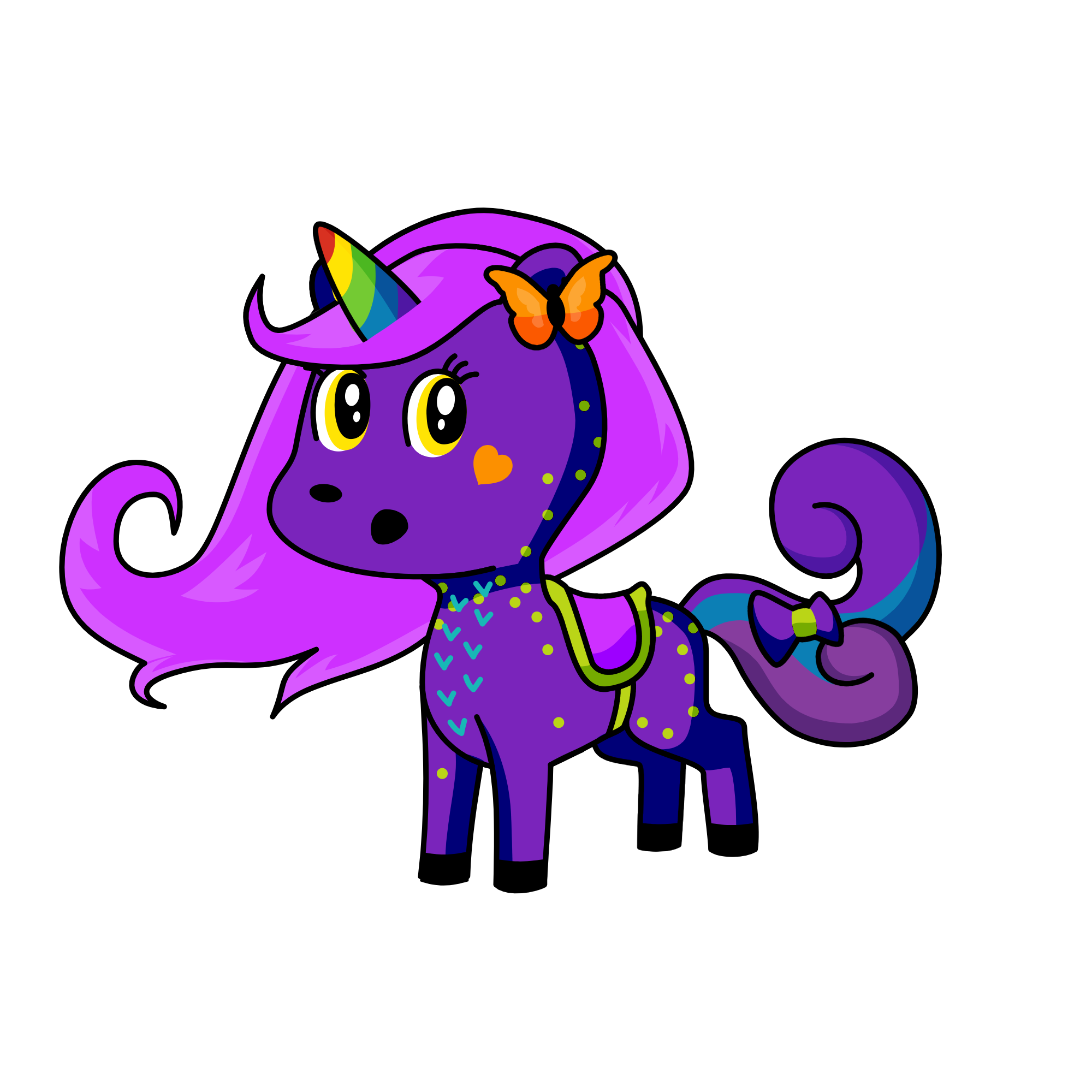 princess purple, the unicorn