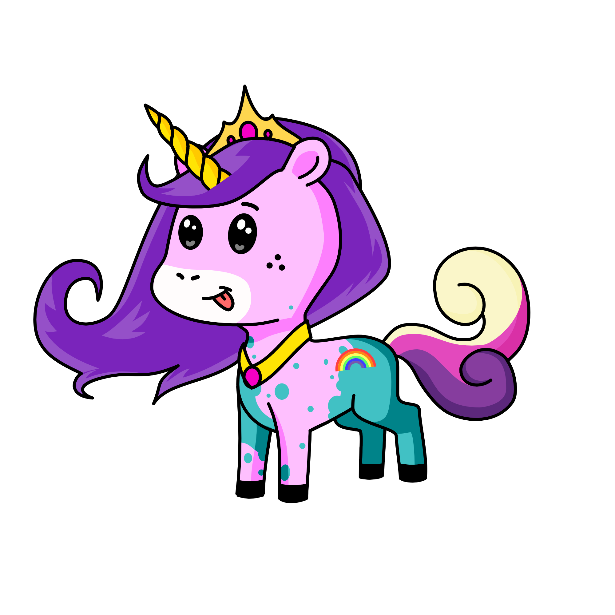 Queen Luna, the unicorn