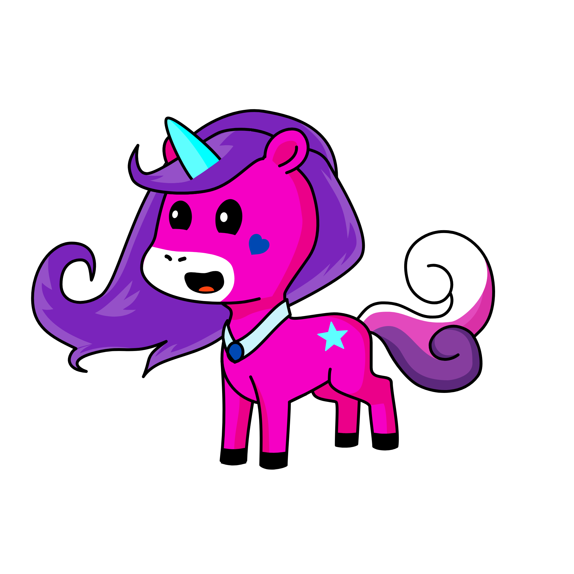 neon, the unicorn