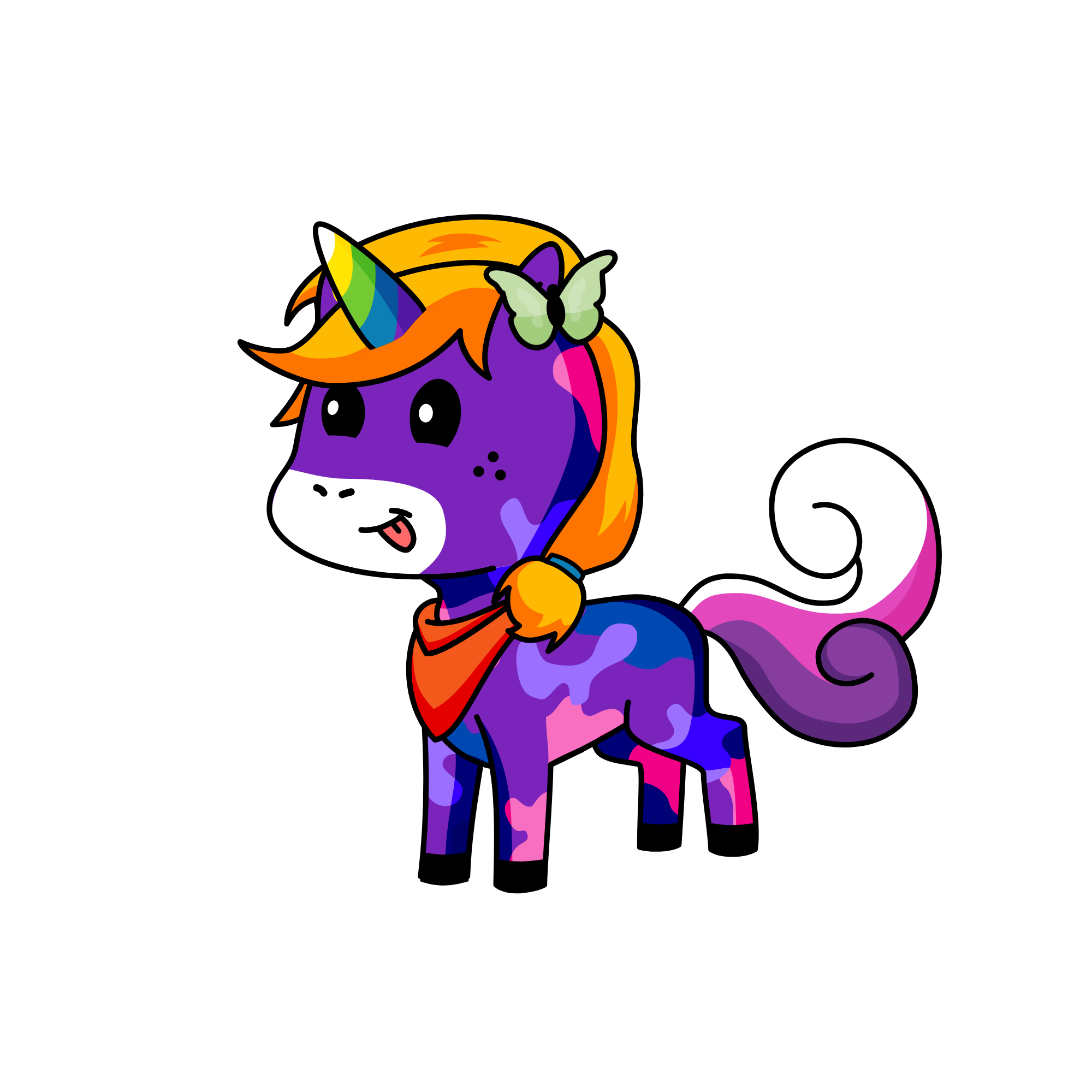 rose, the unicorn