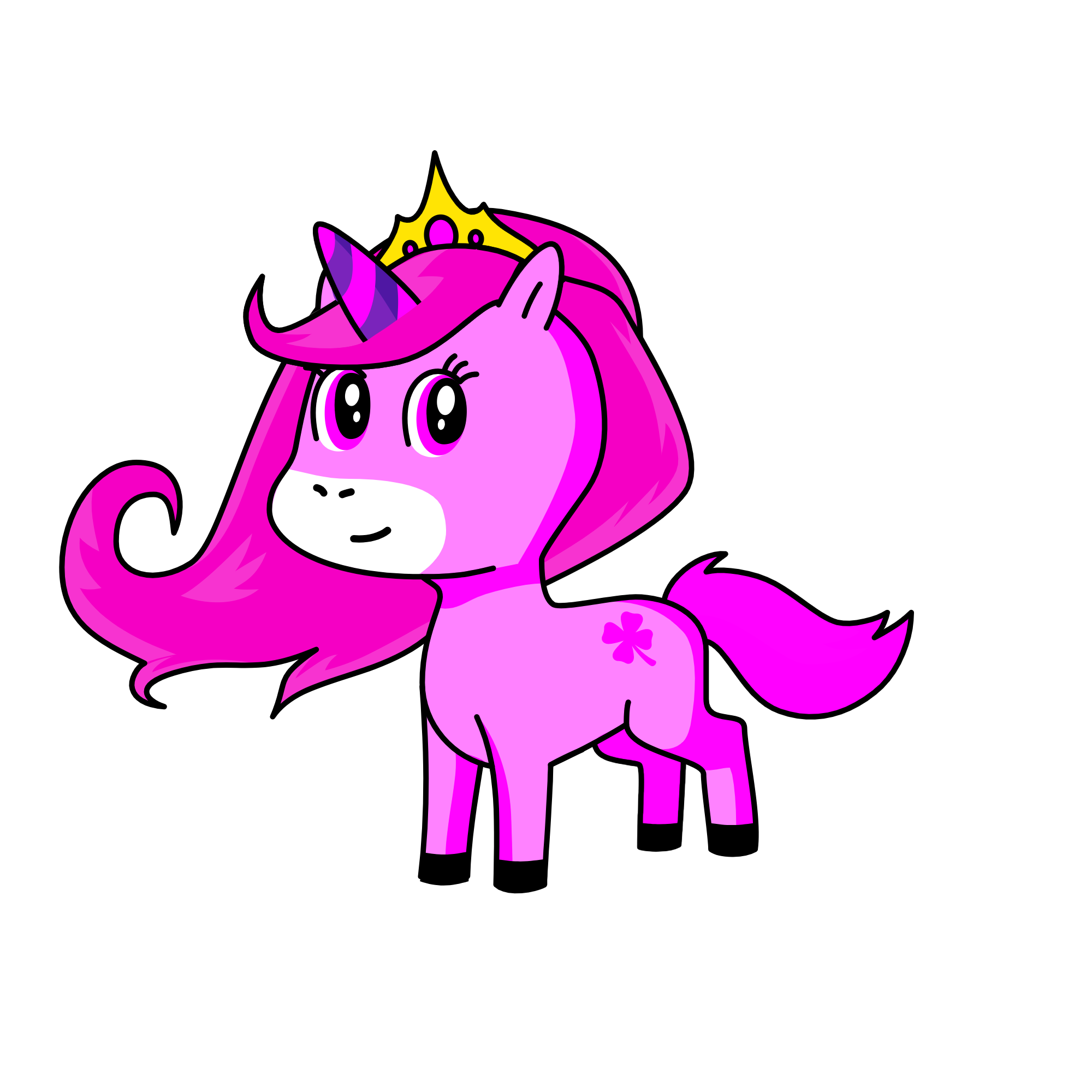 Pinky, the unicorn
