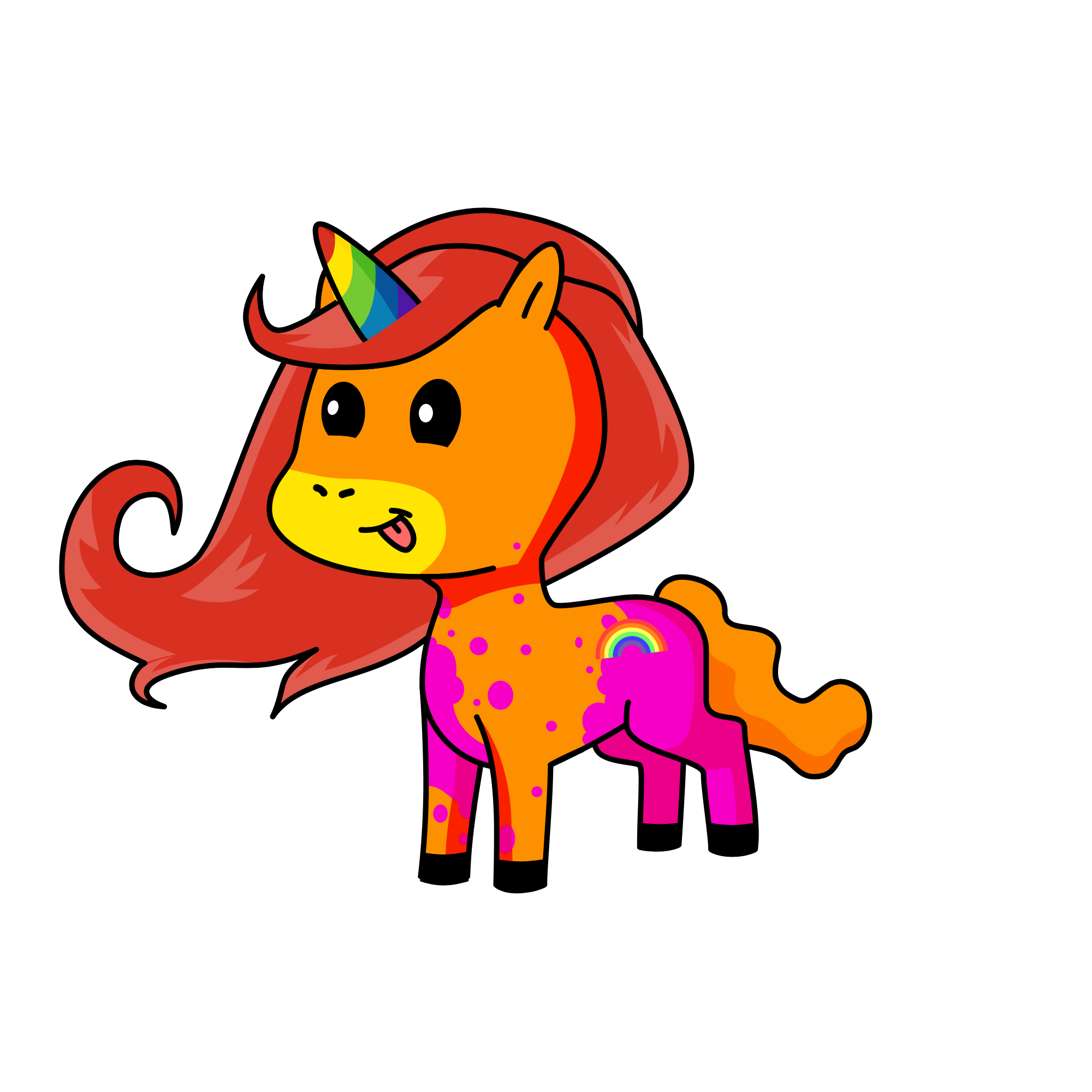 rainbow, the unicorn