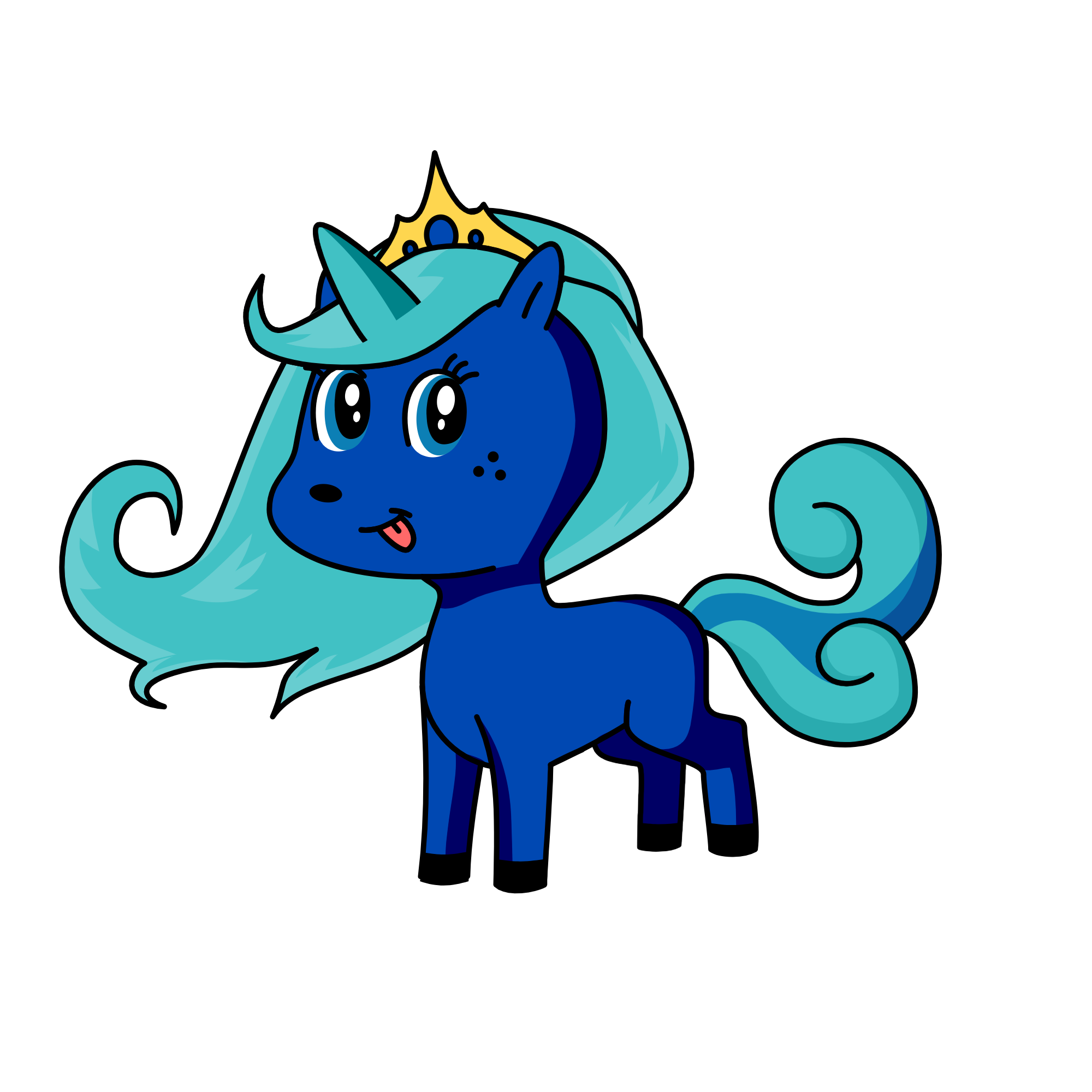 Princess Luna, the unicorn