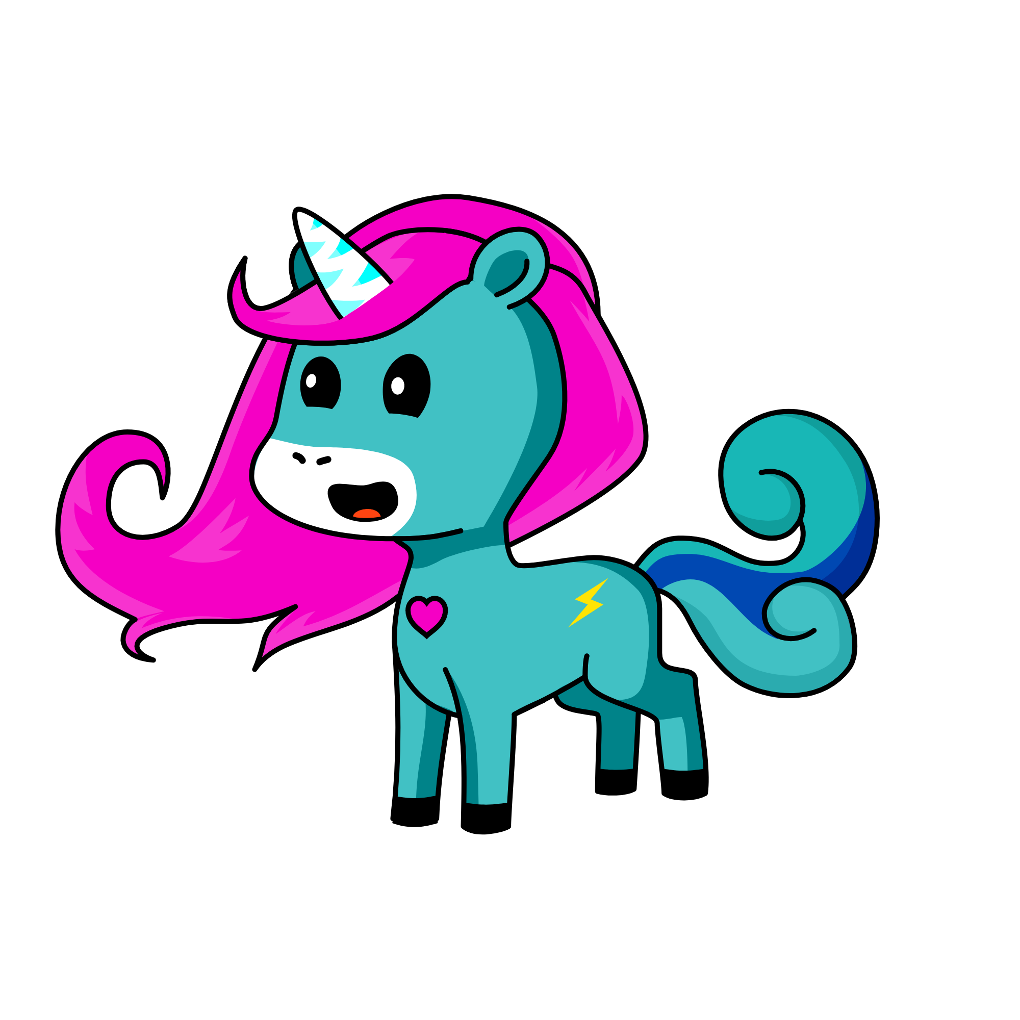 cloudy calm, the unicorn