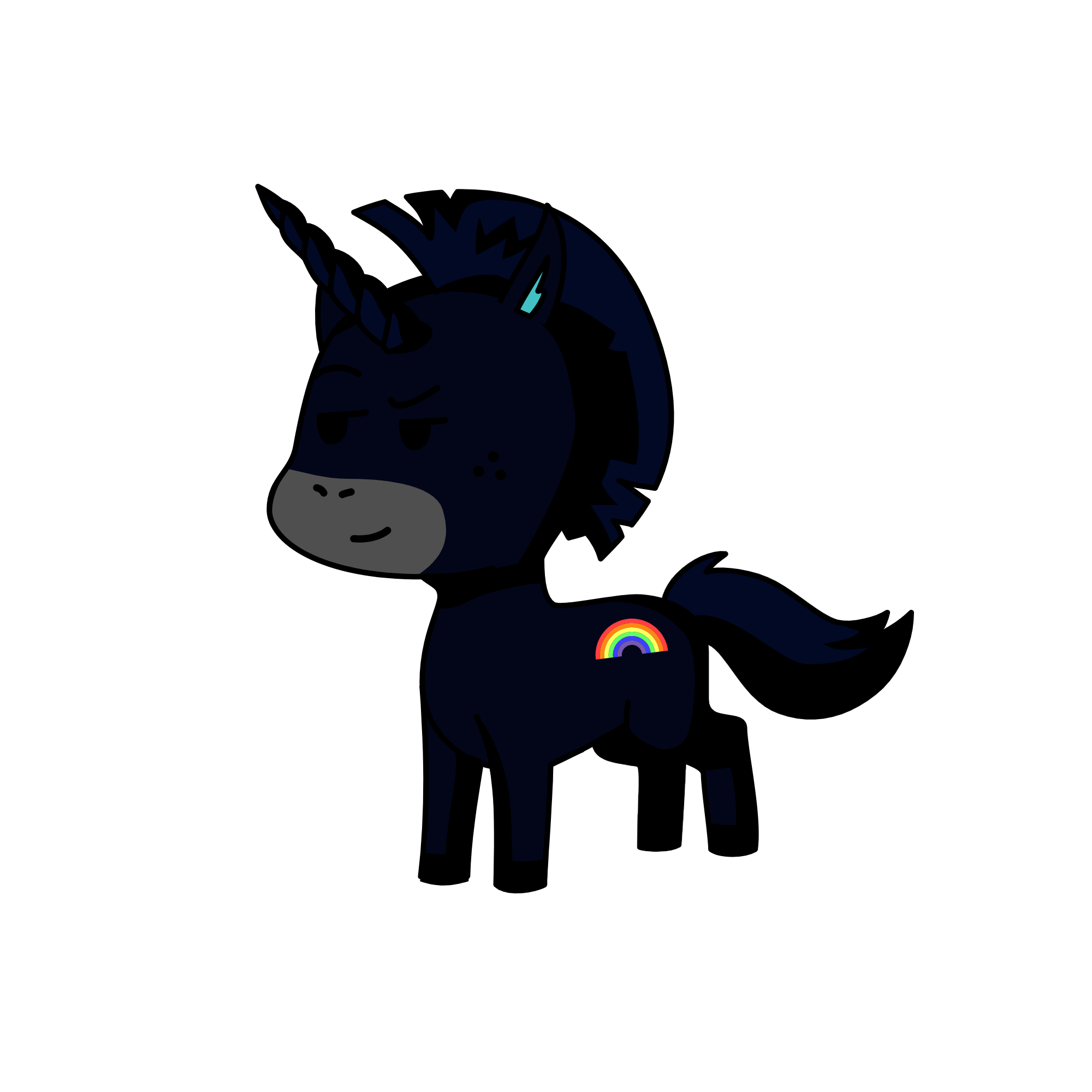 dark knite, the unicorn