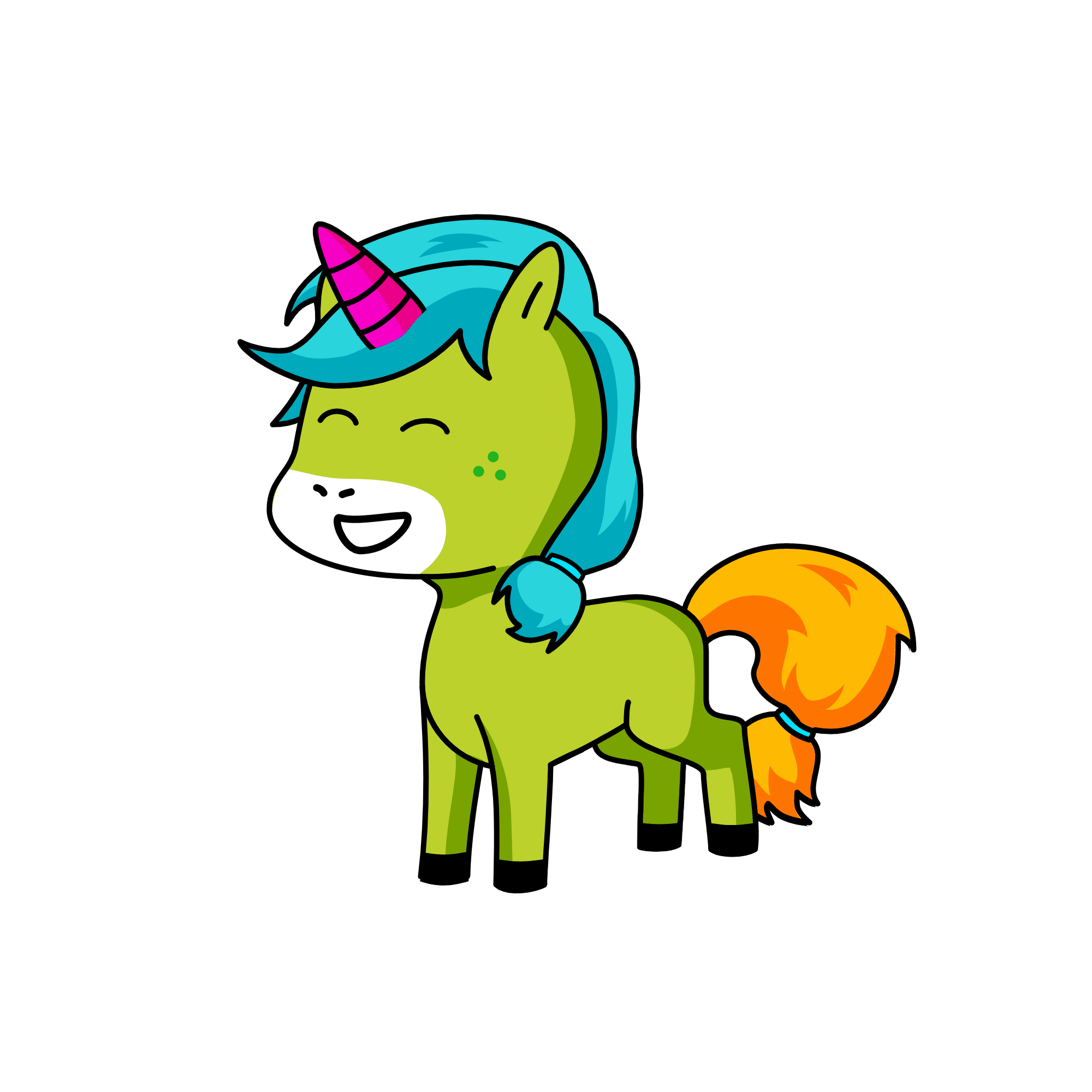 Lilly Rainbow Maker, the unicorn