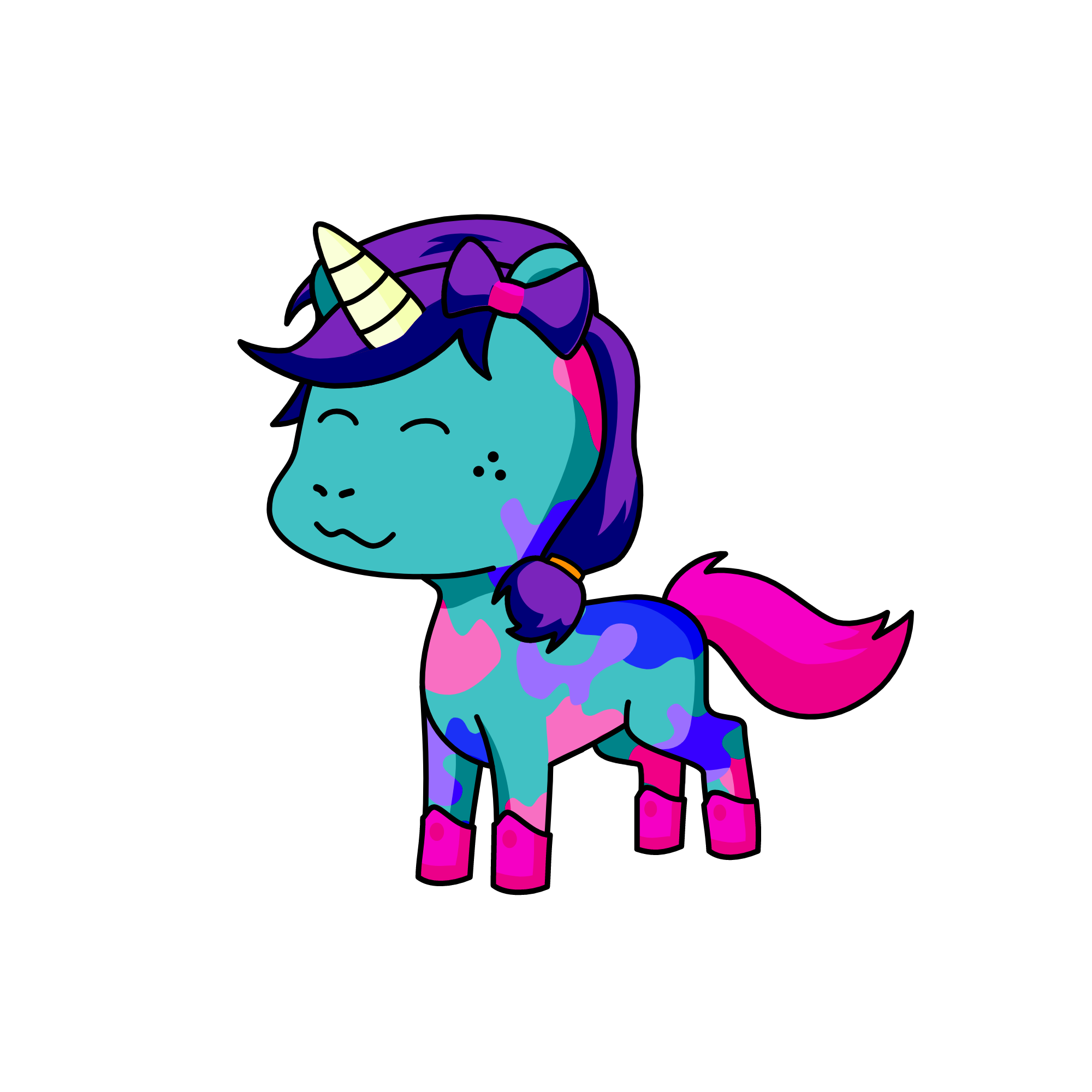 fluff, the unicorn