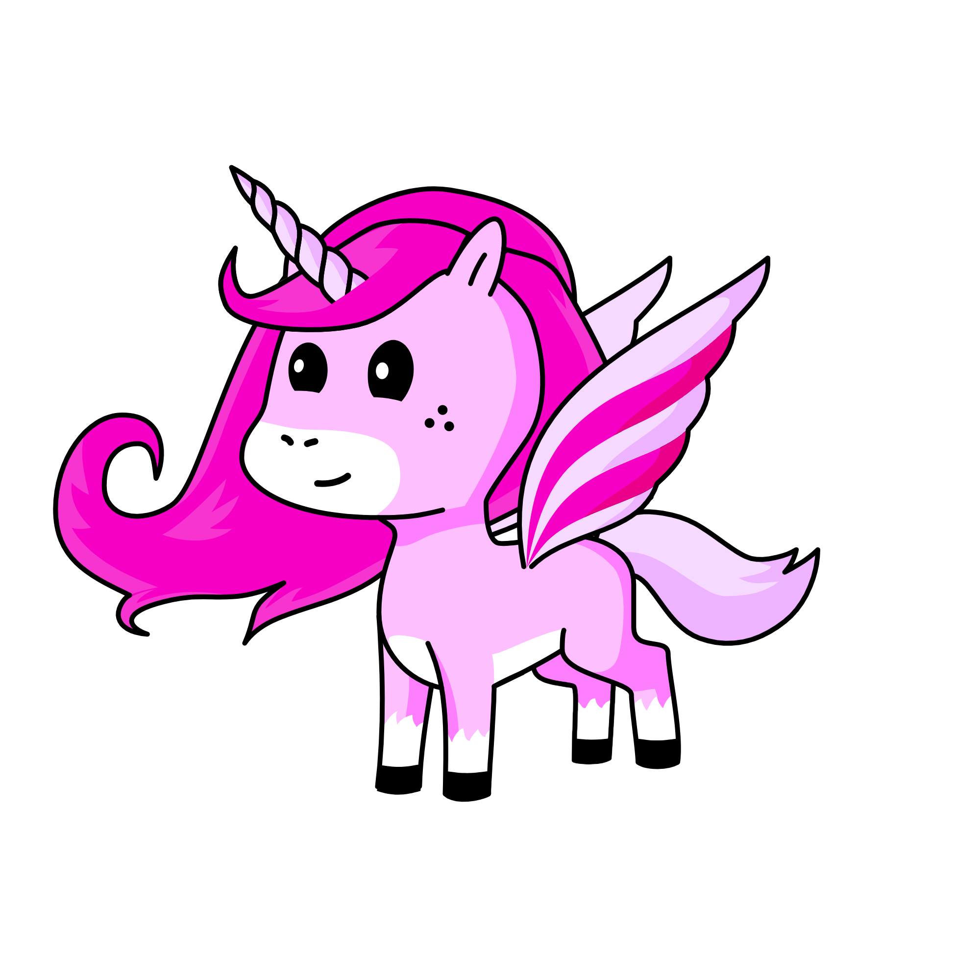Pinky, the unicorn