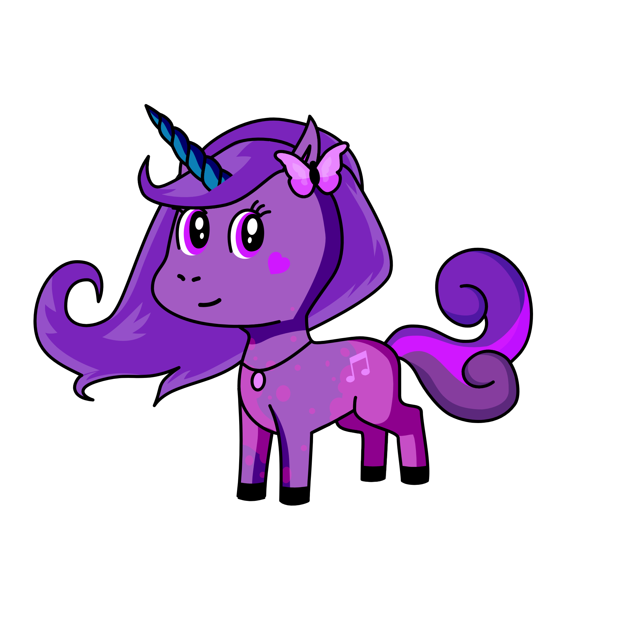 violet, the unicorn