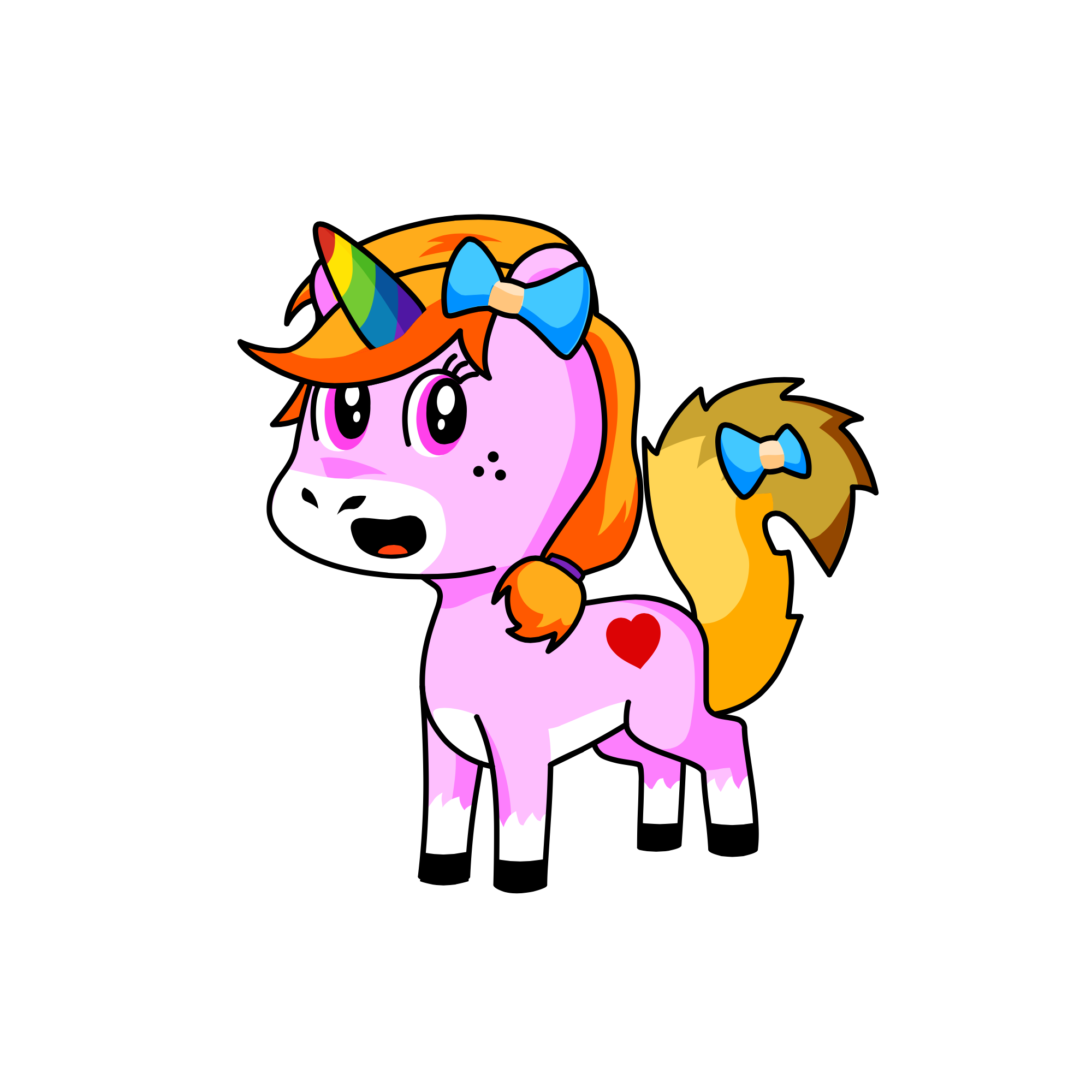 pink, the unicorn