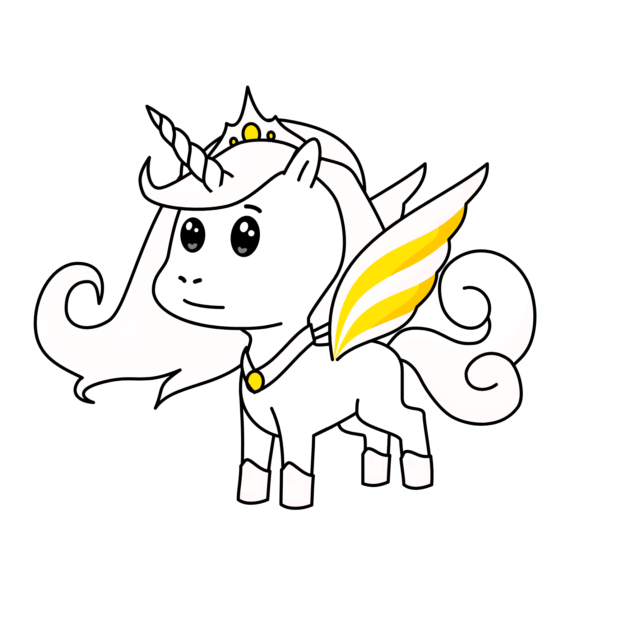 Queen Elizabeth, the unicorn