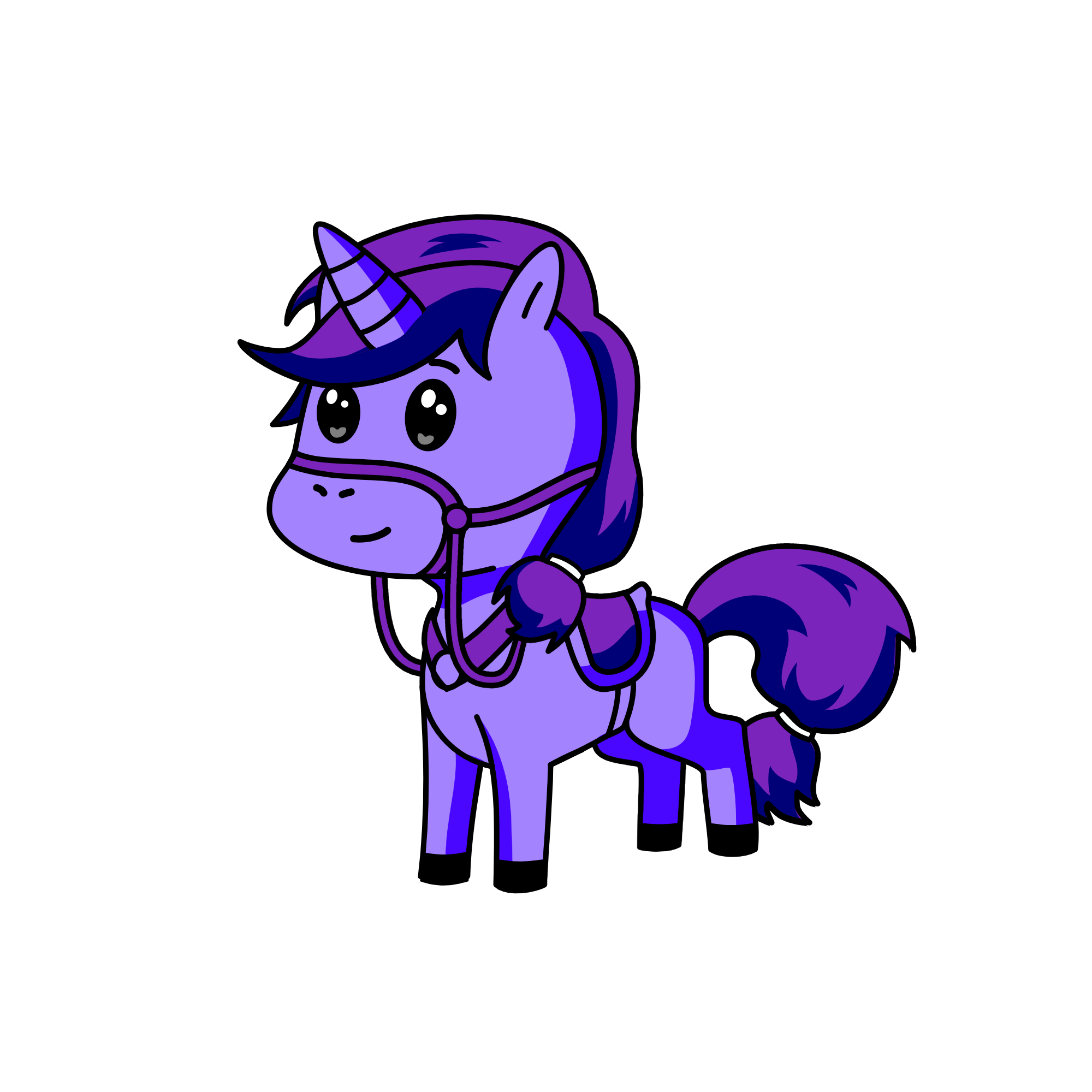 Violet, the unicorn
