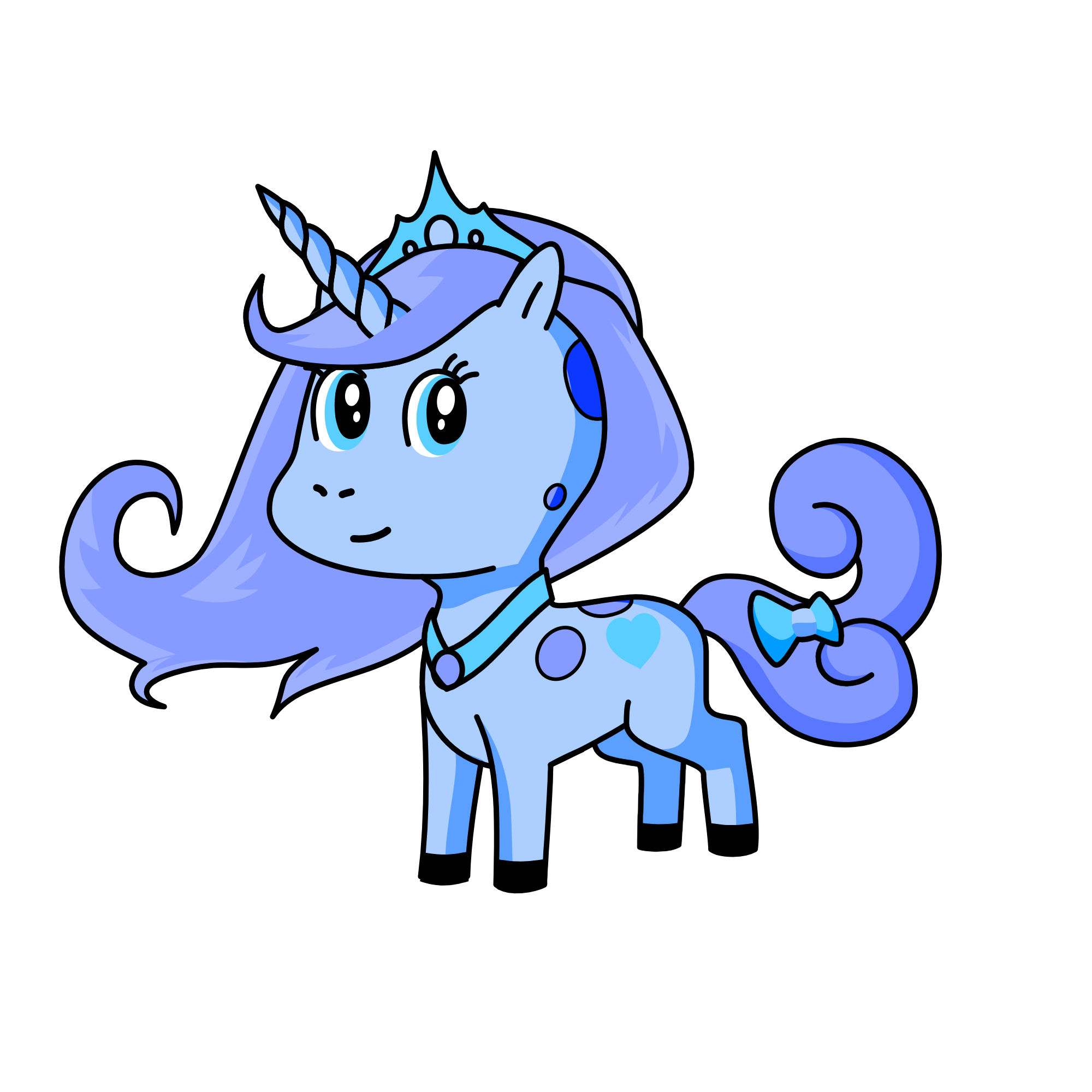 Queen bubbles, the unicorn