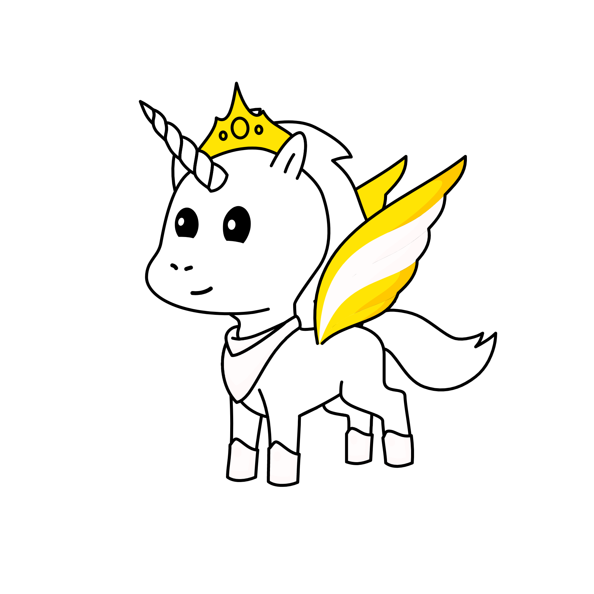 King Charles, the unicorn