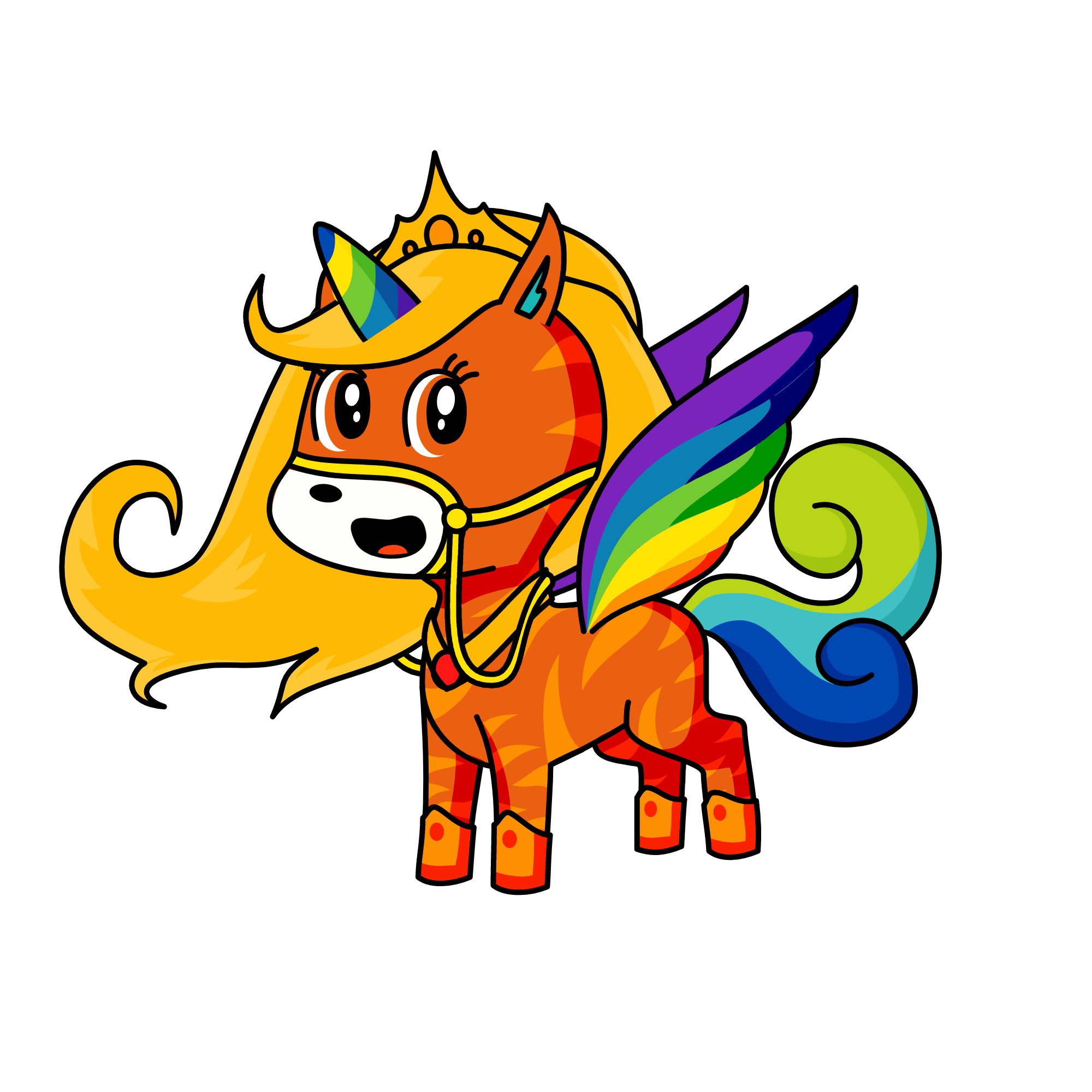 Rainbow shine, the unicorn