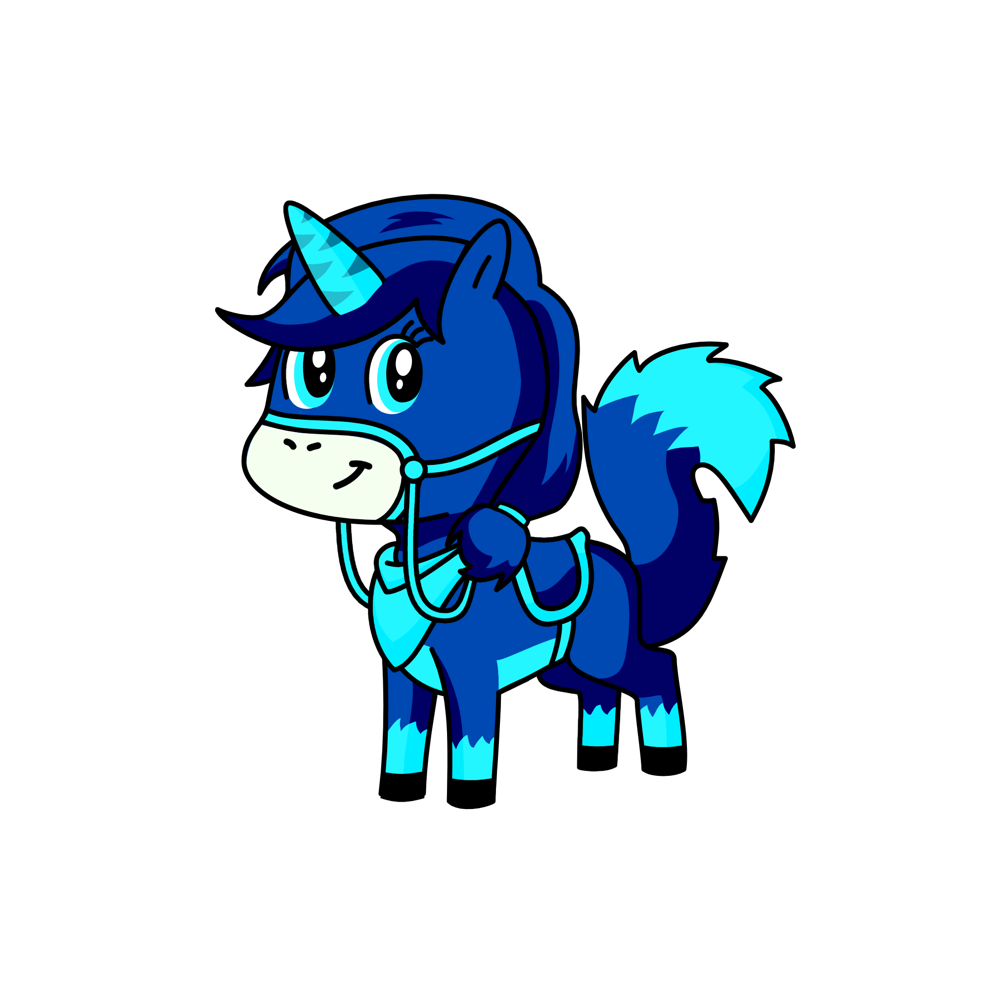 Diamond wolficorn, the unicorn
