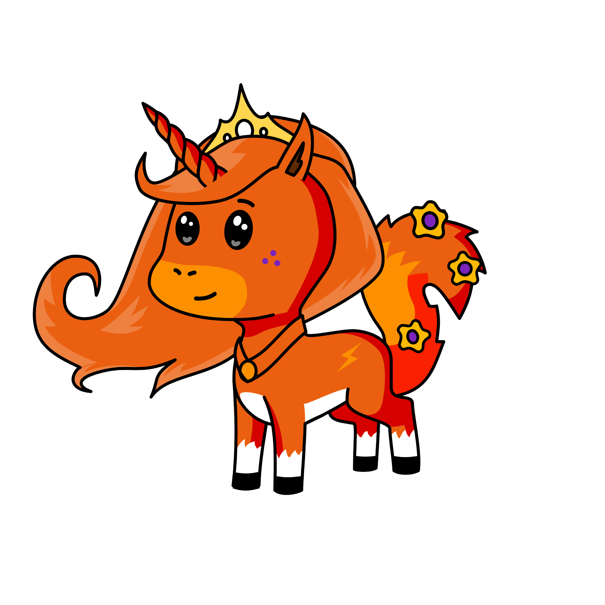 Foxina, the unicorn