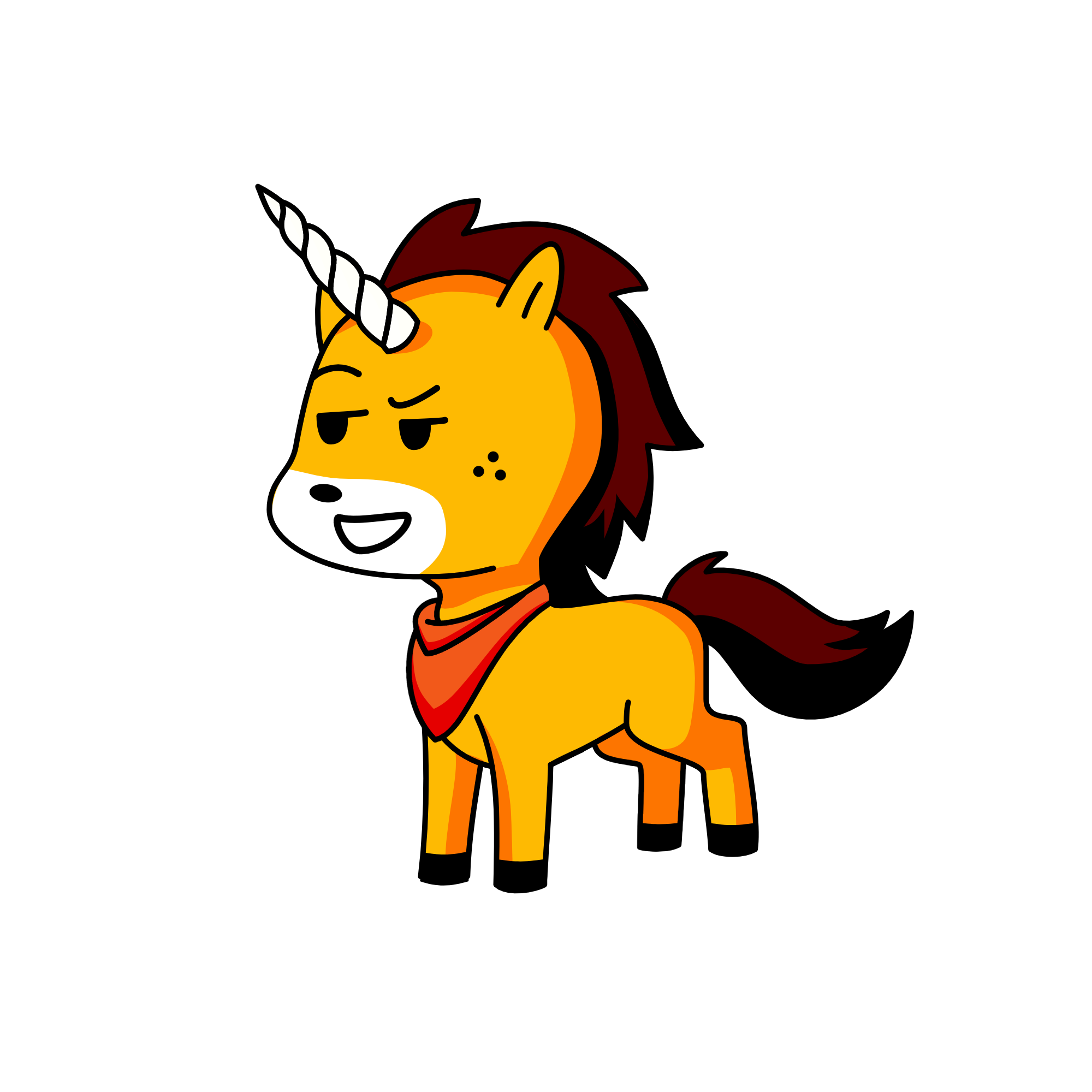 yellow, the unicorn
