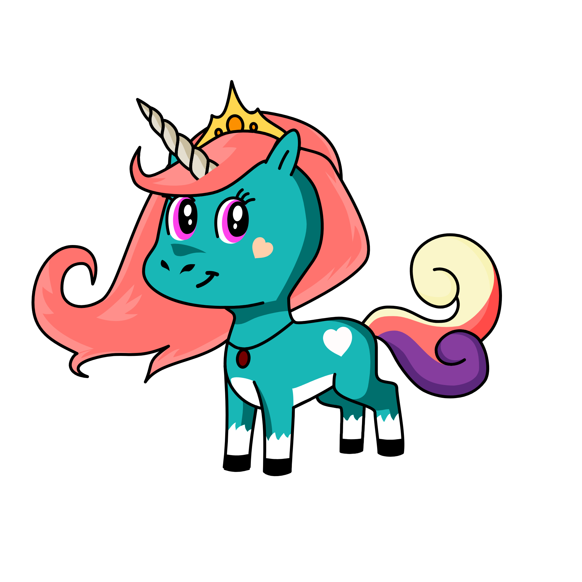 blueberries, the unicorn