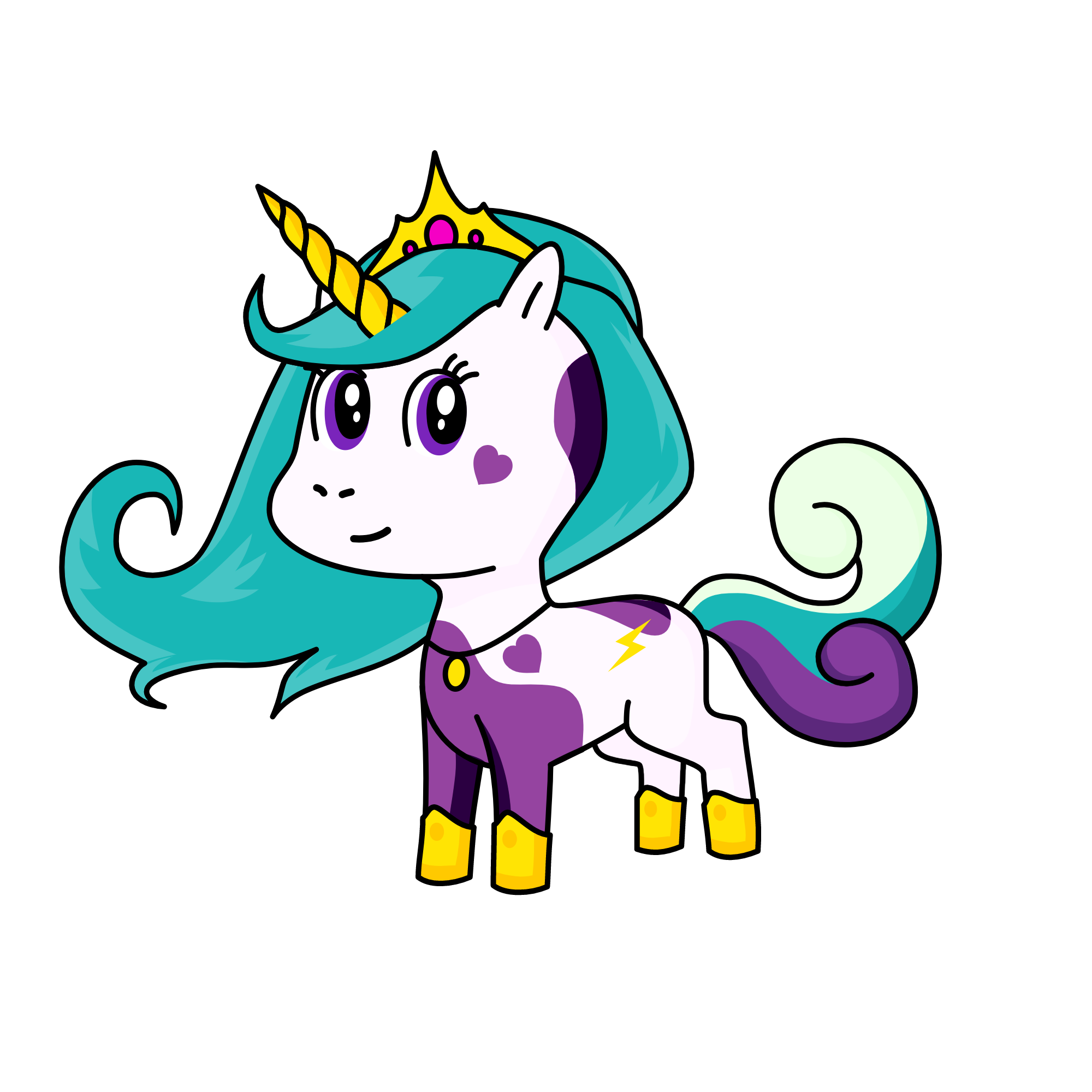 Queen Crystle, the unicorn