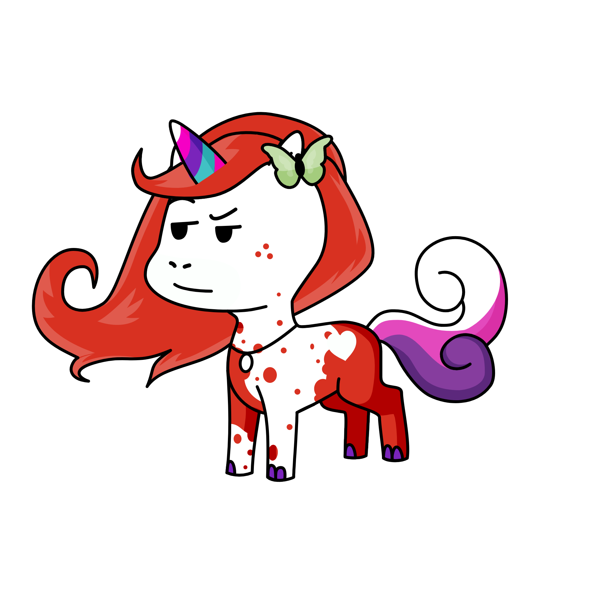 Baddie, the unicorn