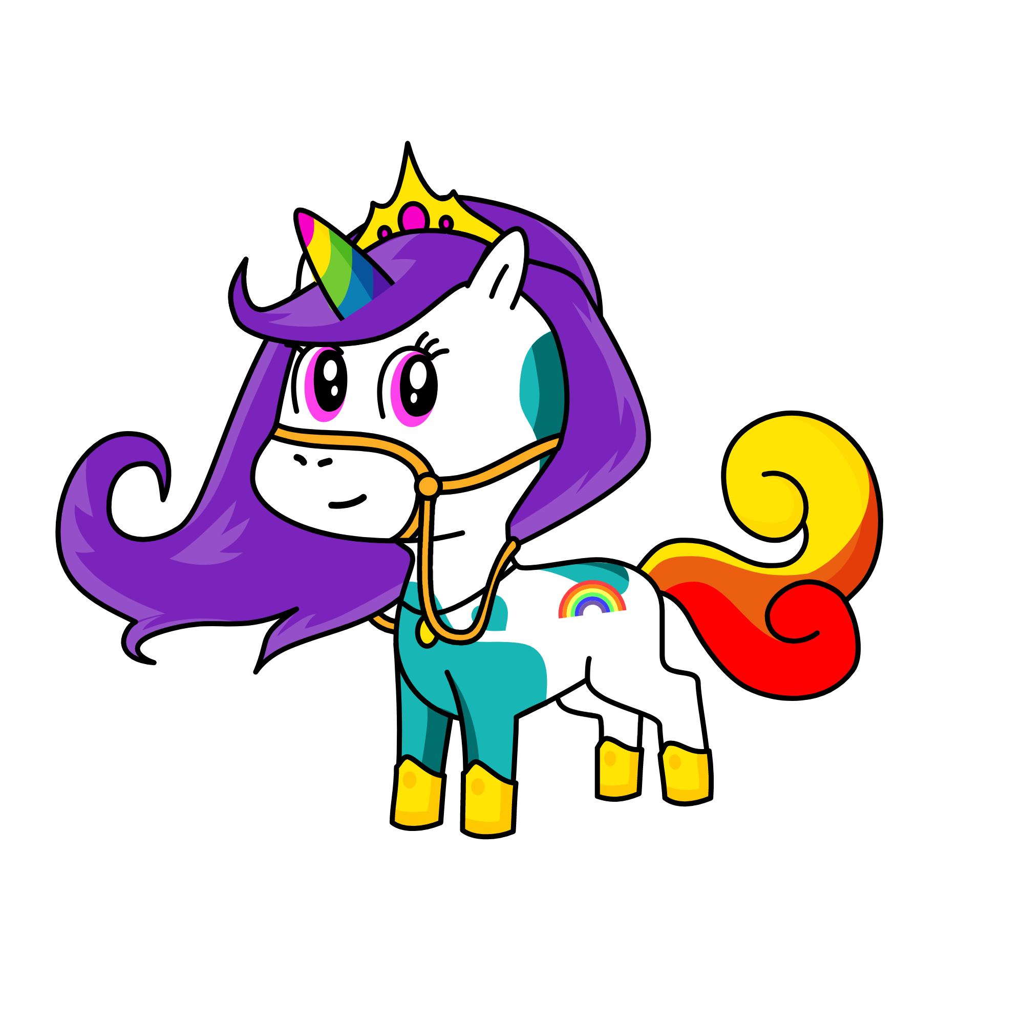 Queen Ellie, the unicorn