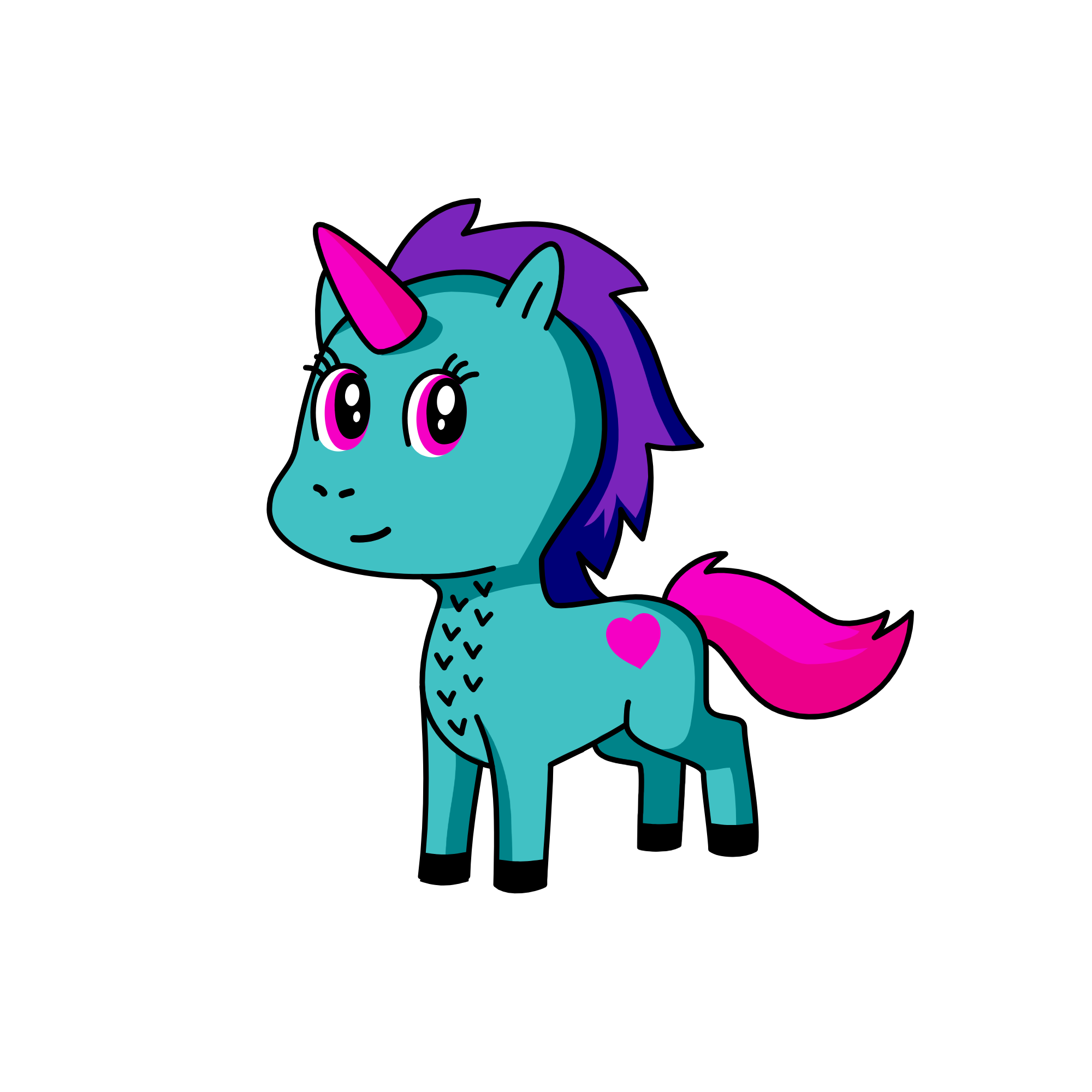 Mary Violet, the unicorn