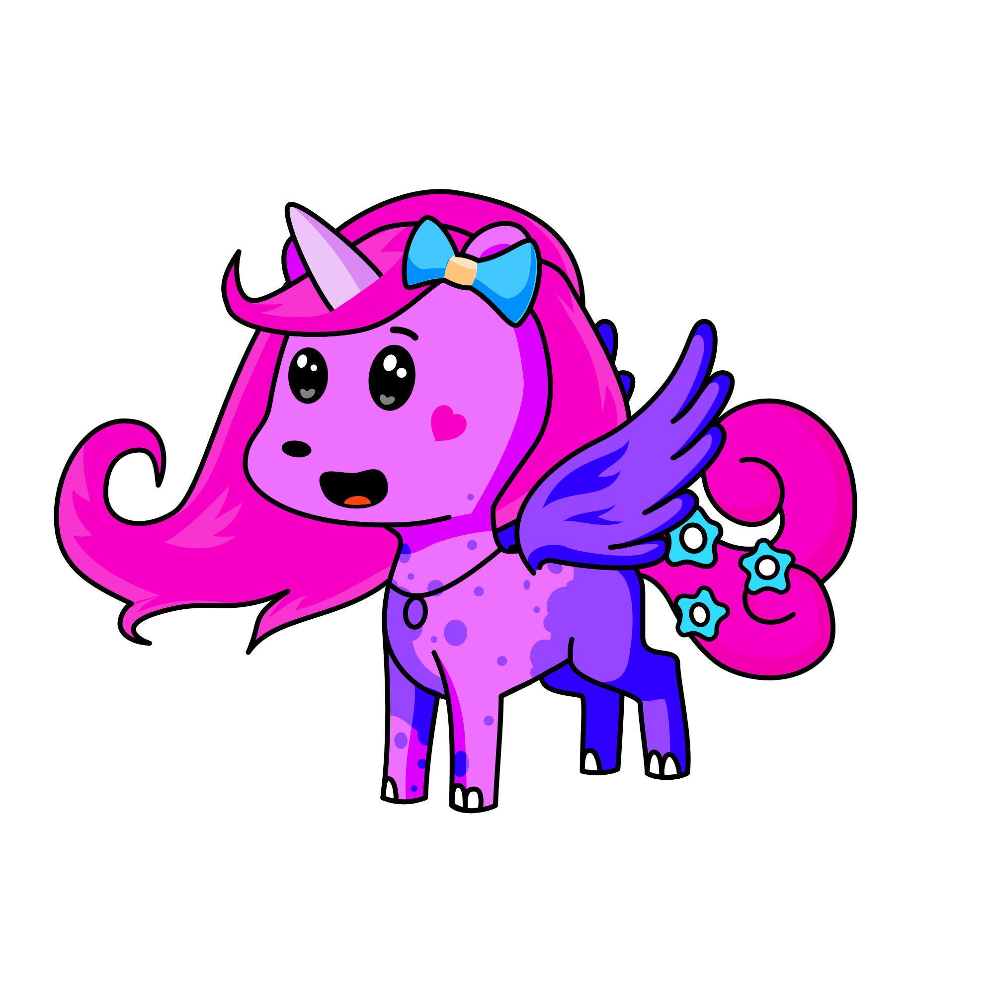 skye and fiona , the unicorn