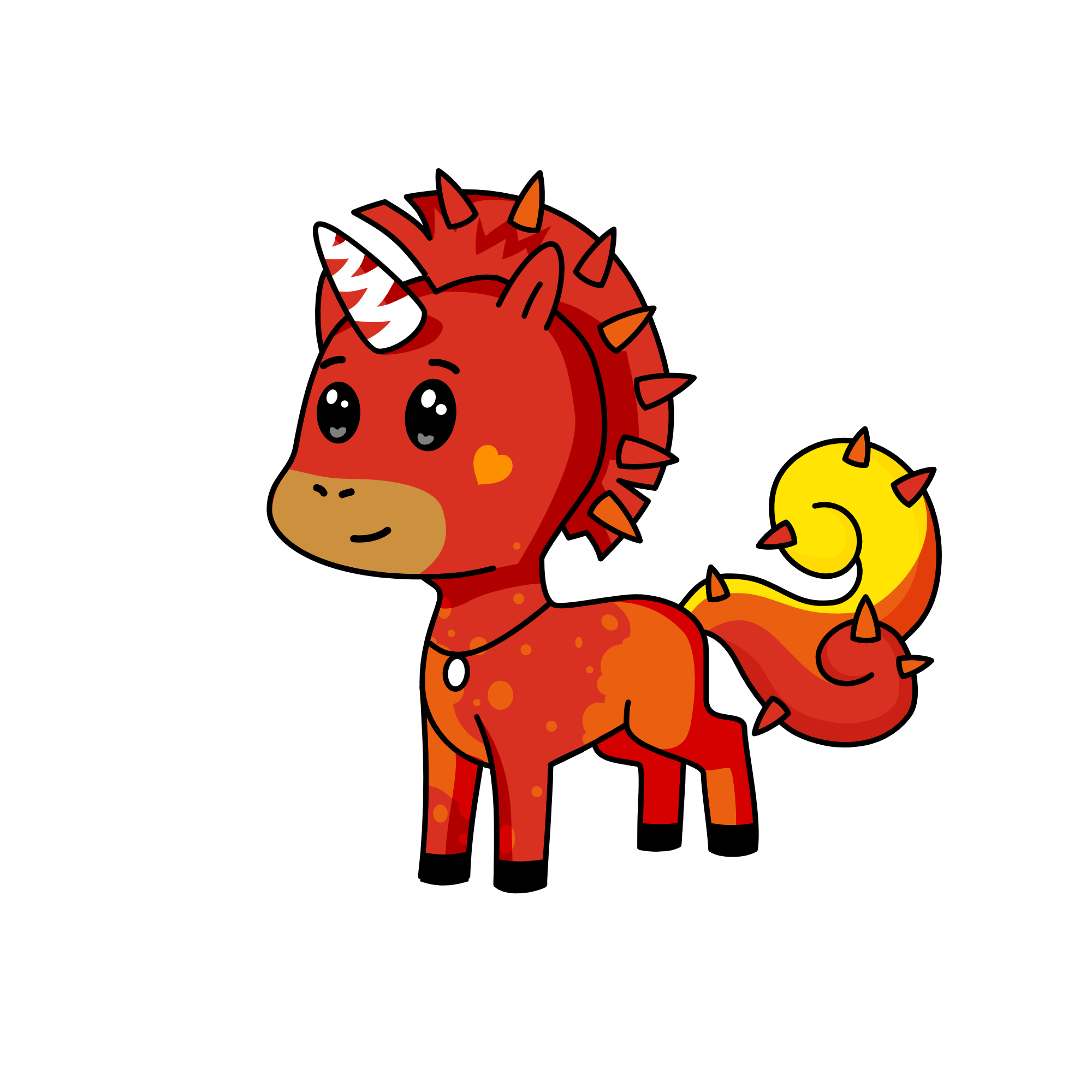 Dragon fire, the unicorn