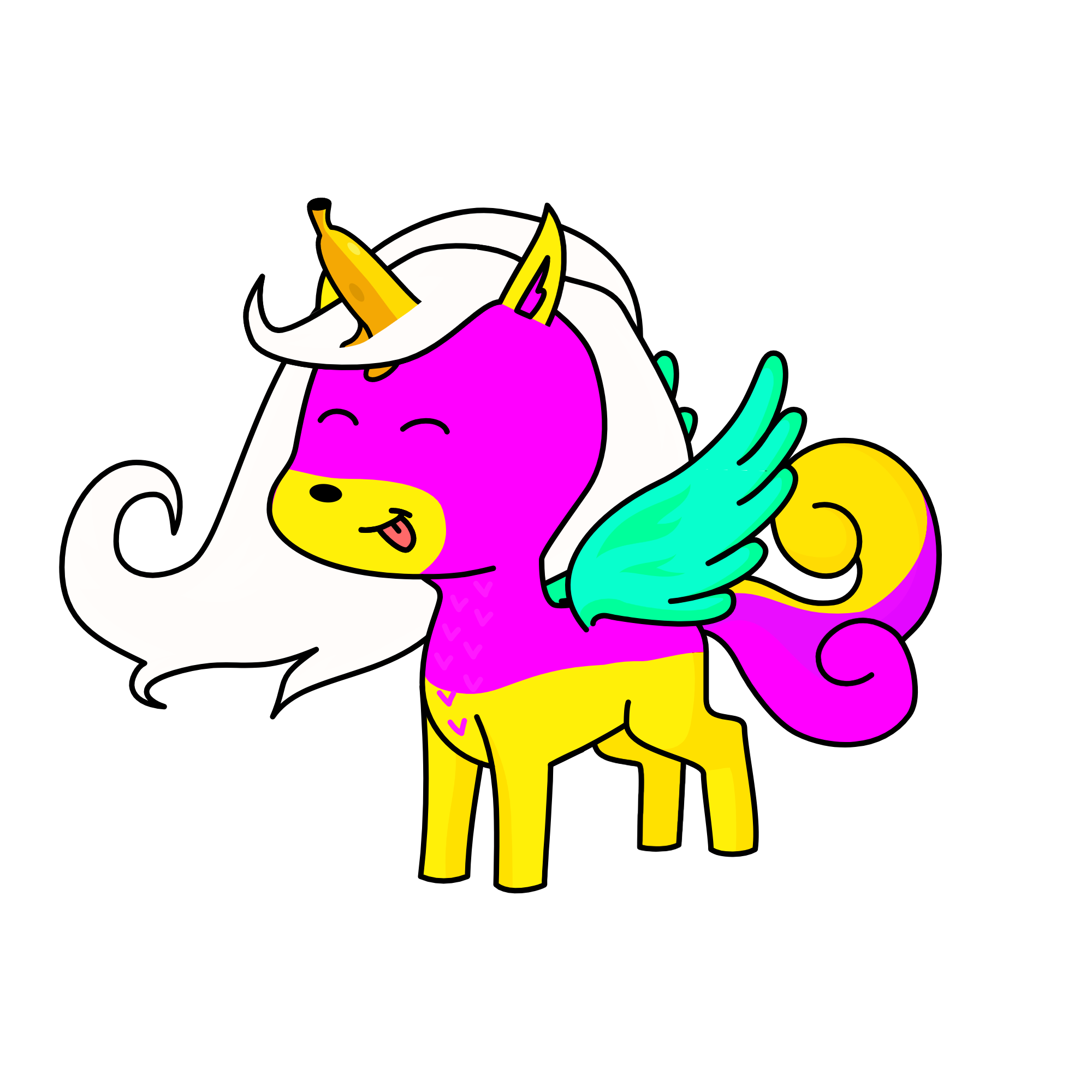 Banana unicorn, the unicorn