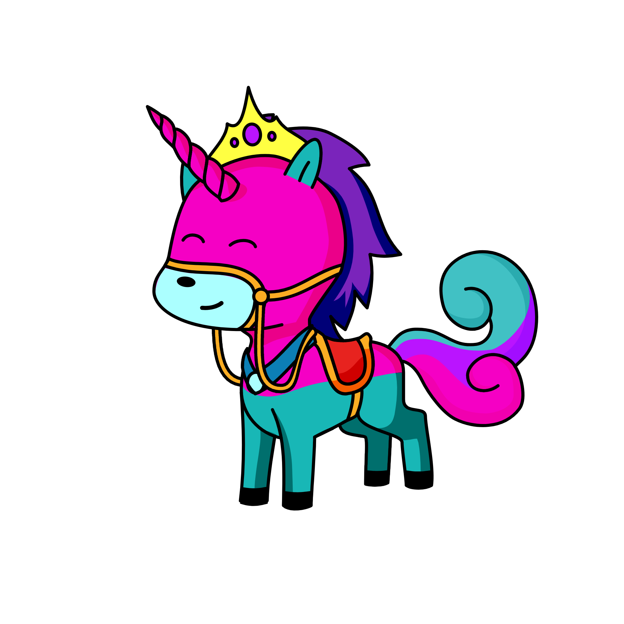 baby girl , the unicorn