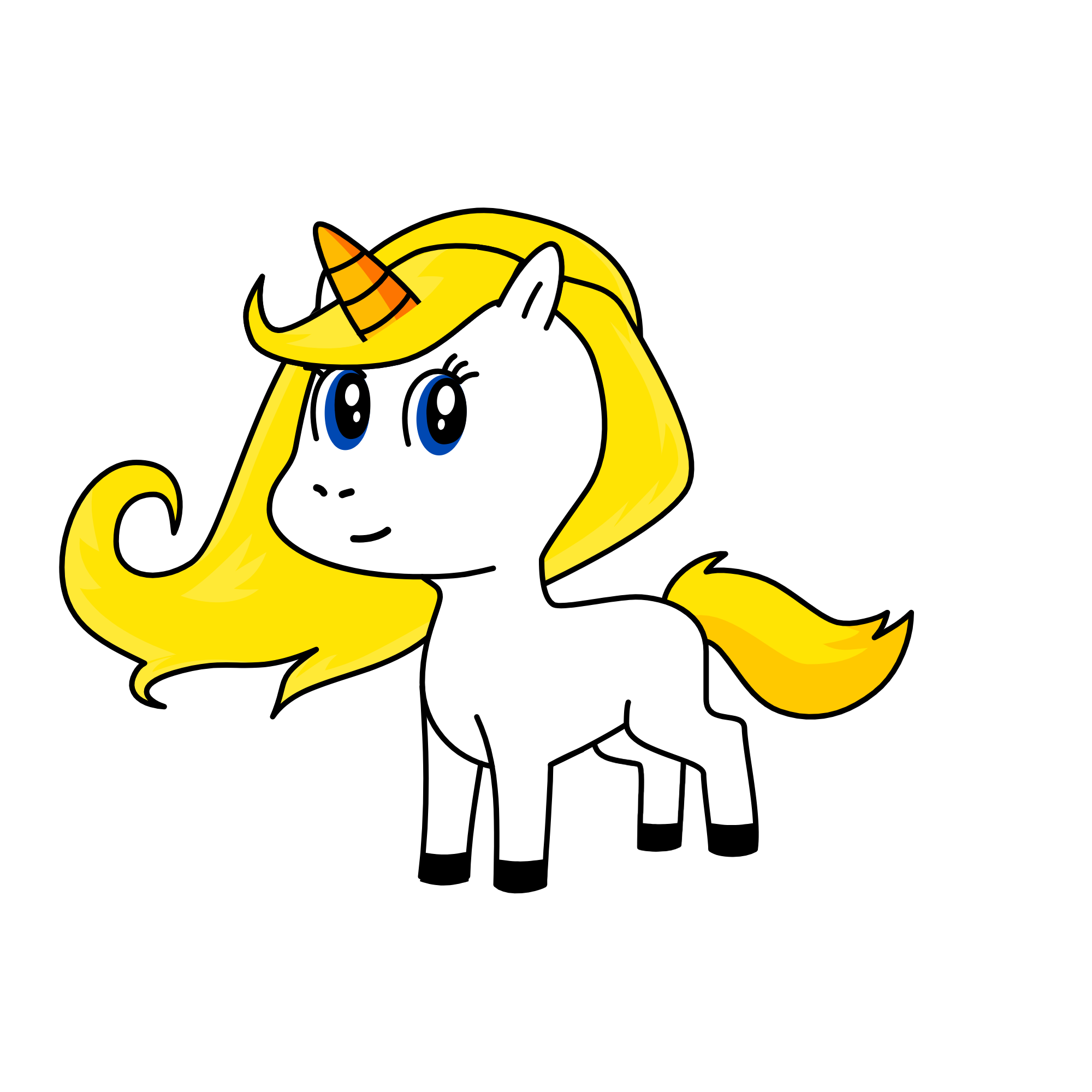 Silver, the unicorn