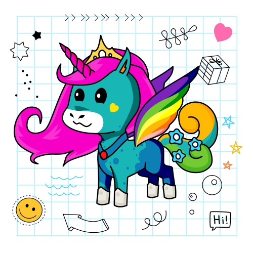 Best friend of Jia who designs amazing unicorns.