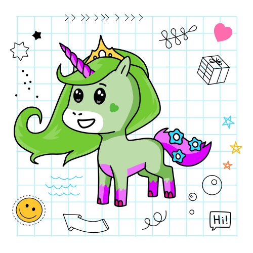 Best friend of kriti who designs amazing unicorns.