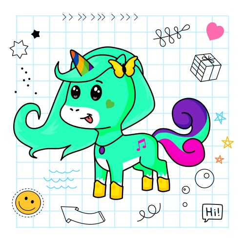 Best friend of Kristina who designs amazing unicorns.