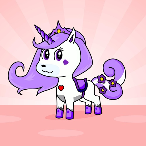 Best friend of purple star who designs amazing unicorns.