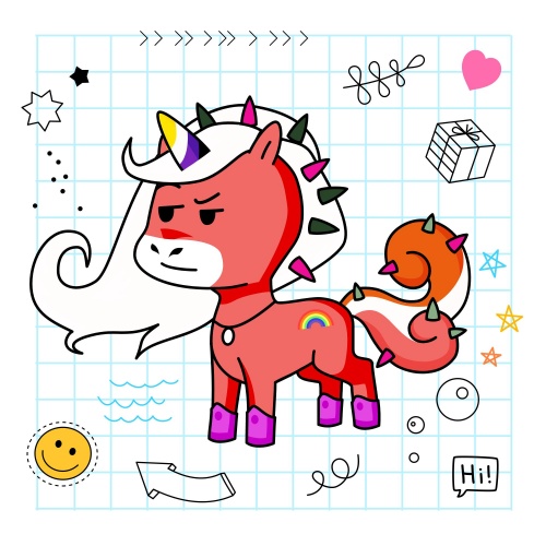 Best friend of Amira who designs amazing unicorns.