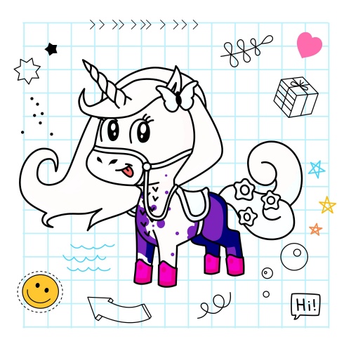 Best friend of ABIGALE who designs amazing unicorns.