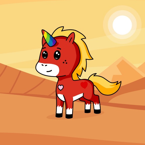 Best friend of Penny who designs amazing unicorns.