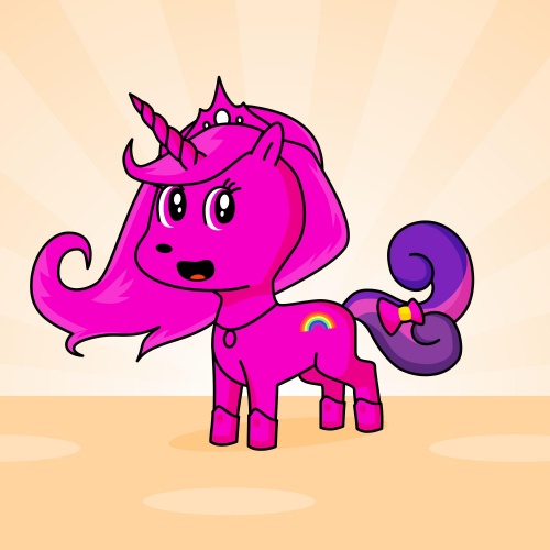 Best friend of OLIVE MONYE BRIELLE who designs amazing unicorns.