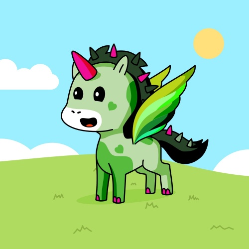 Greenie with Wings