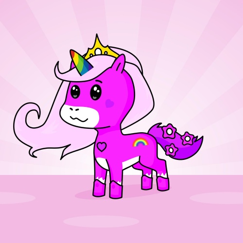 Best friend of Mari Fofinha who designs amazing unicorns.