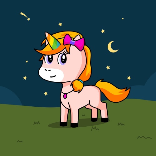 Best friend of night star moon who designs amazing unicorns.