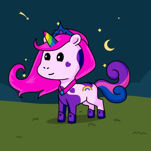 Best friend of Misty,Cutie,Midnight Princess Starlight,Snowy, Princess Violet and everyone except witches (this is  who designs amazing unicorns.