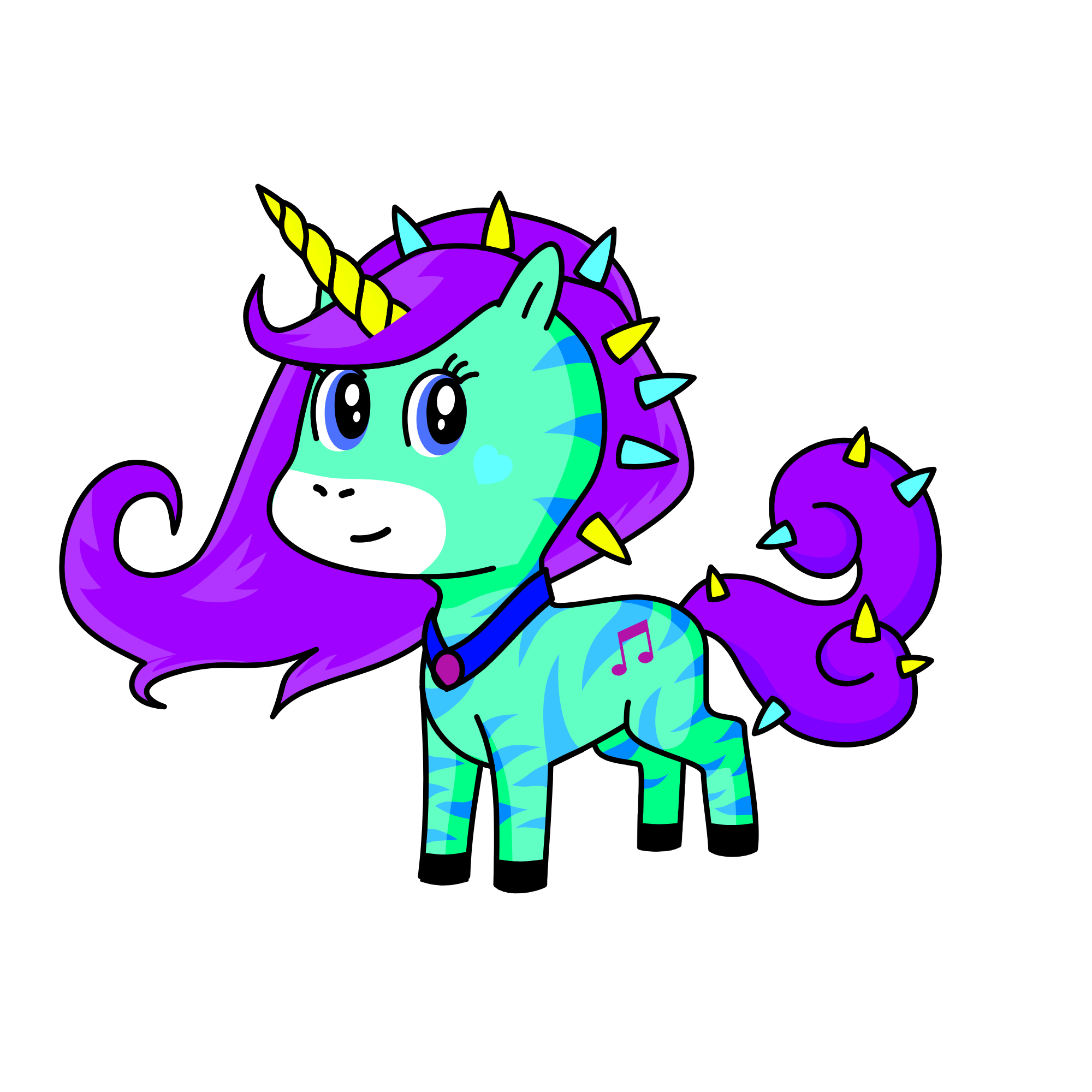 Lara kitty, the unicorn