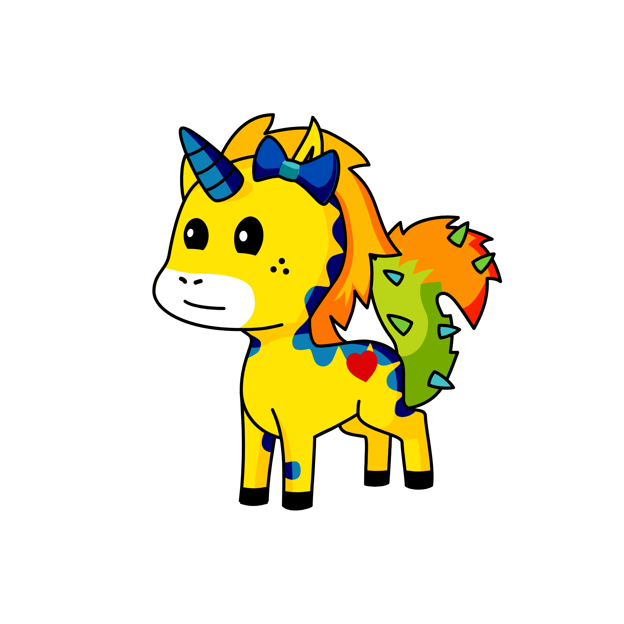 3, the unicorn